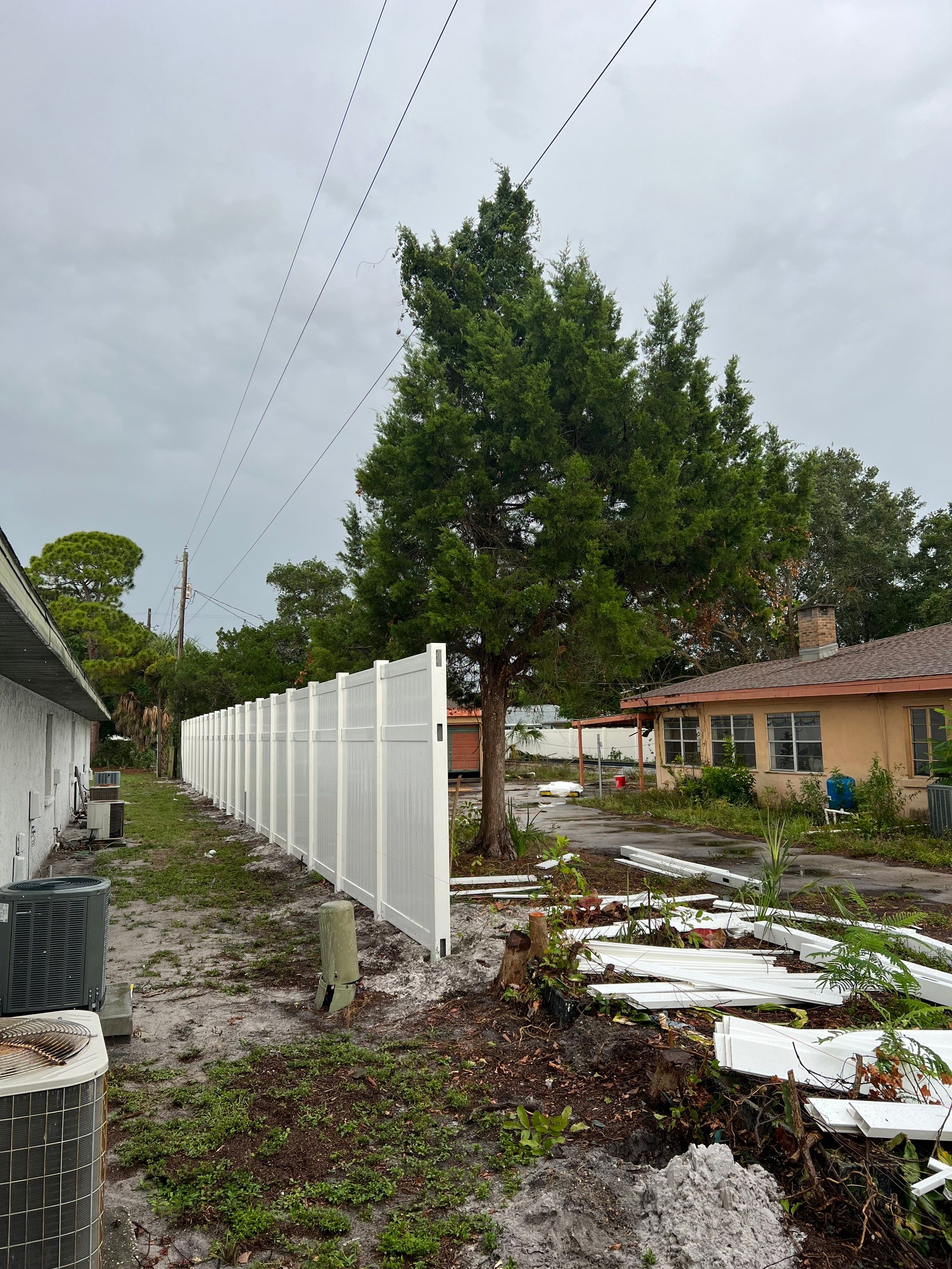 Bradenton, FL 6ft. Tall White Vinyl Privacy Fence  by Asap fence and gates, LLC