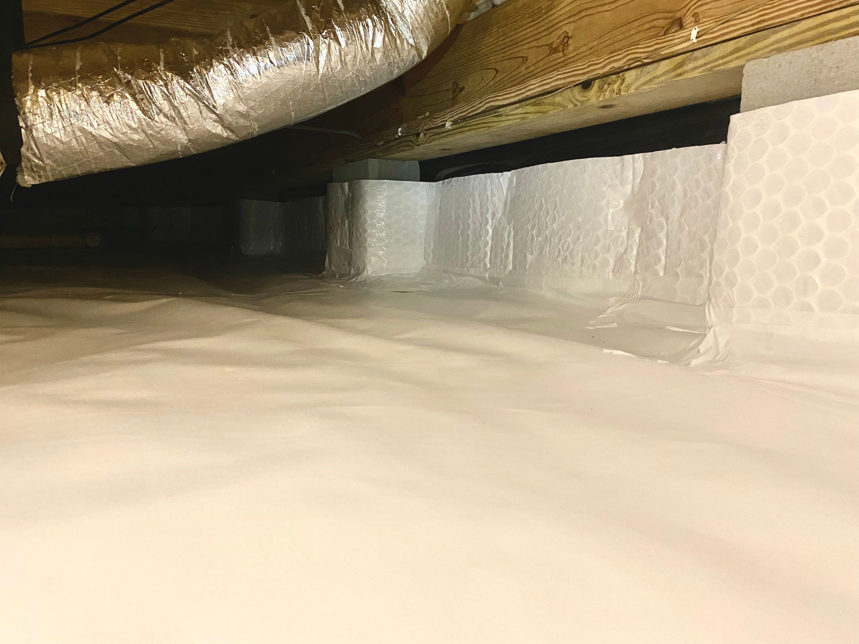 Impact Choice Encapsulation with French Drain, Mold Removal, and Crawlspace Door by Impact Crawlspace