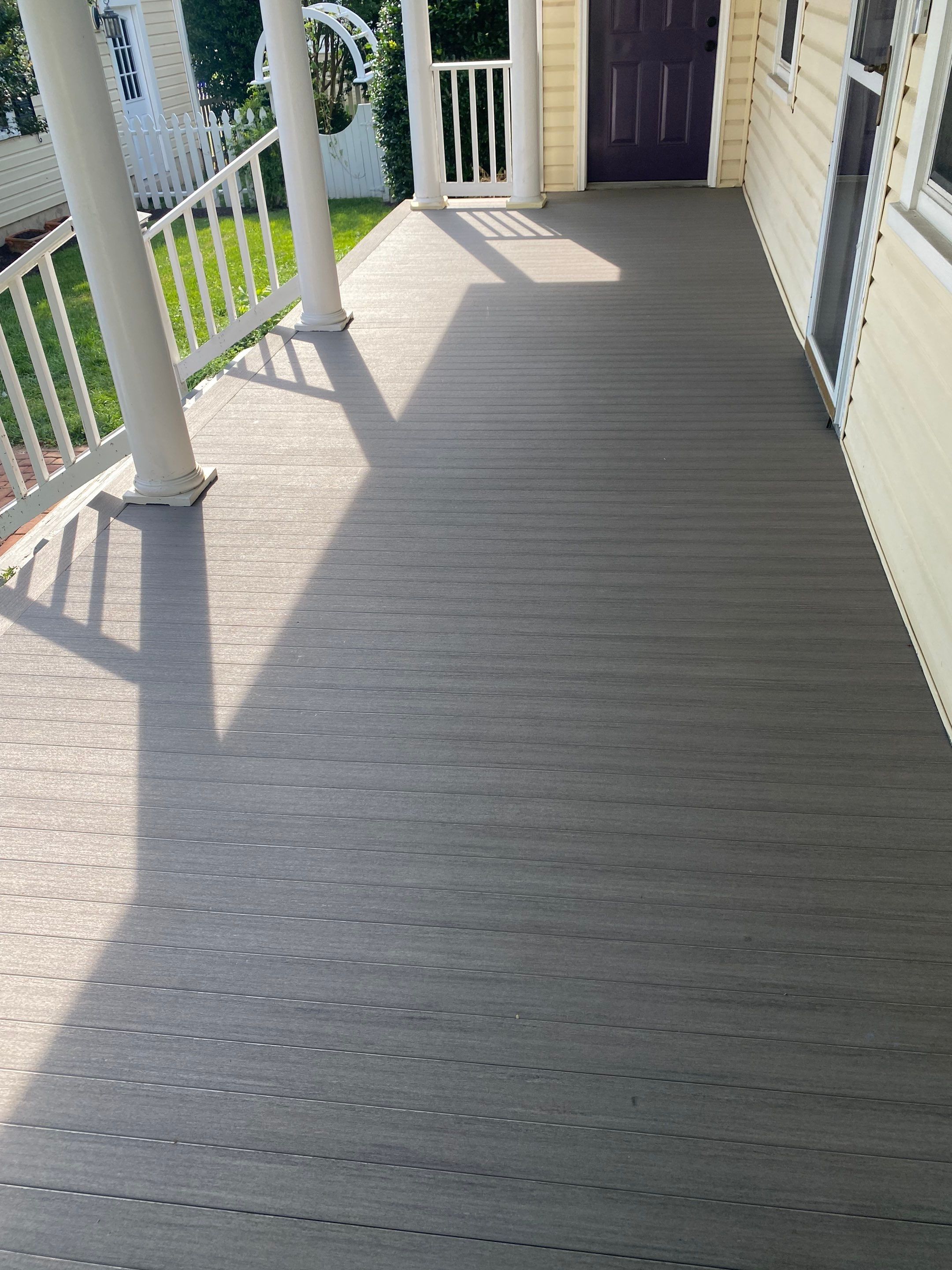 Front Porch Transformation using Timbertech Decking by The Smet Companies, LLC