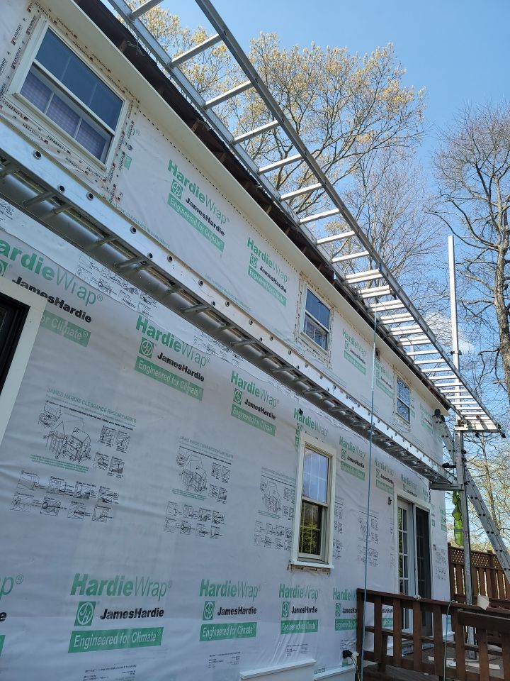 Siding Installation using James Hardie by UBrothers Construction