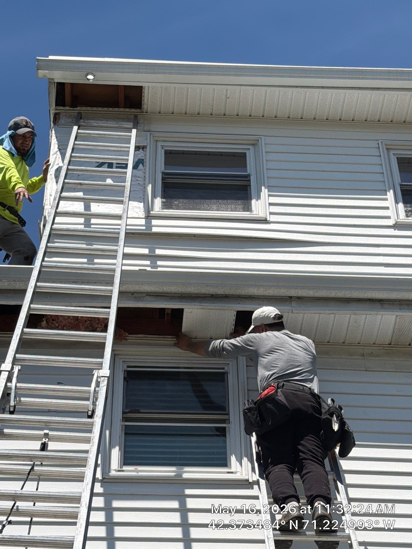 Siding & Soffit Repair — Waltham, MA by Mighty Dog Roofing of Greater Middlesex County
