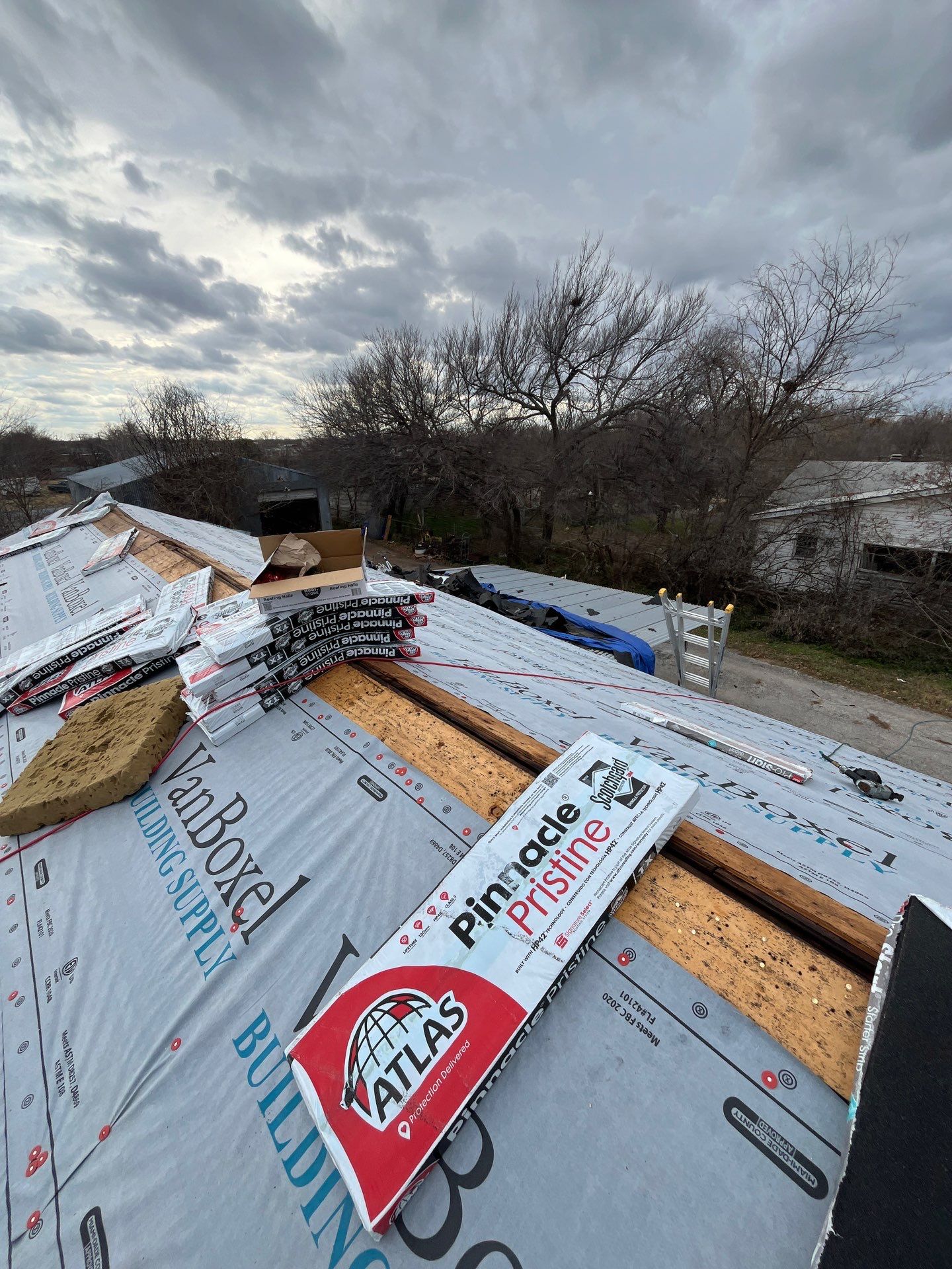 Reroof After Hail Storm -Atlas Pinnacle  by Berry Good Roofing 