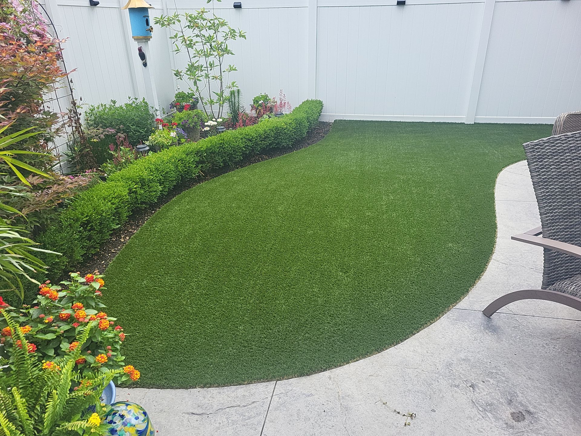 Small Turf Yard in Galena by Southwest Greens Midwest