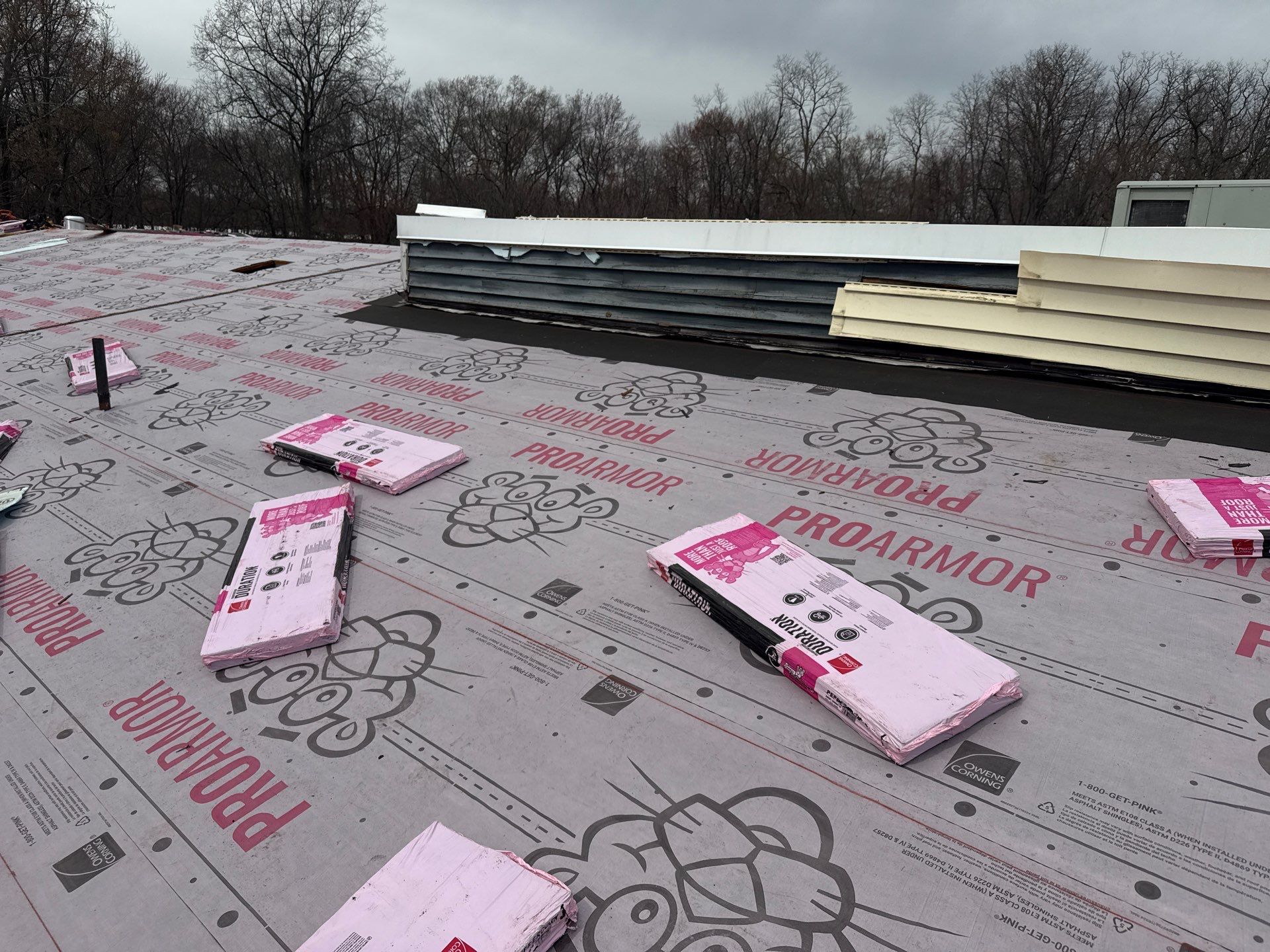 Commercial Roofing Installation using Owens Corning Duration by All Site Roofing