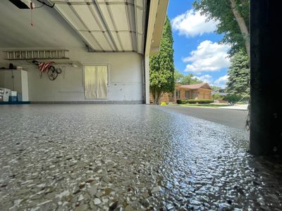 Custom Creekbed Garage Floor Coating in Sioux Falls