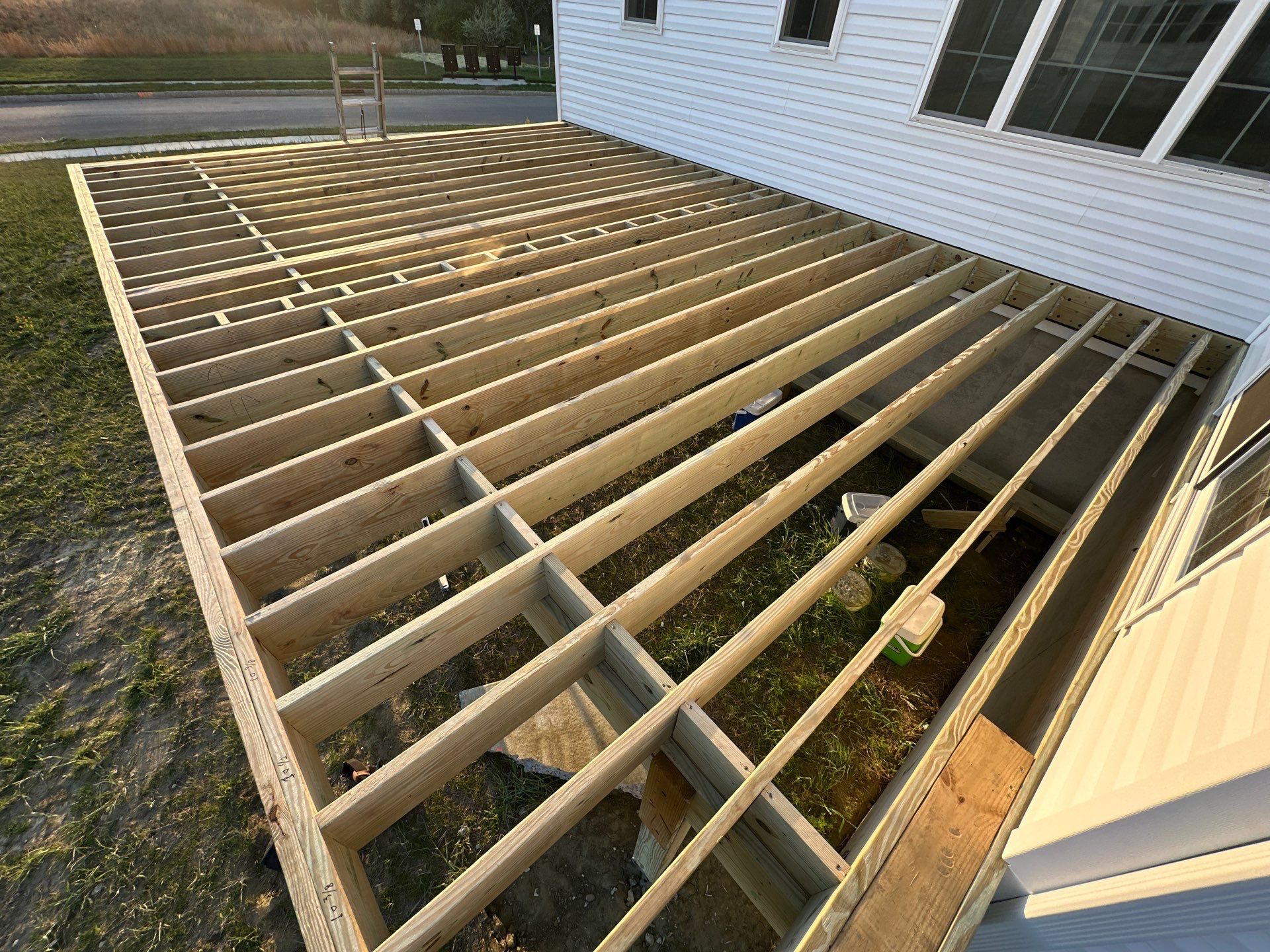 New deck + Manual Louvered Pergola by deck guardian
