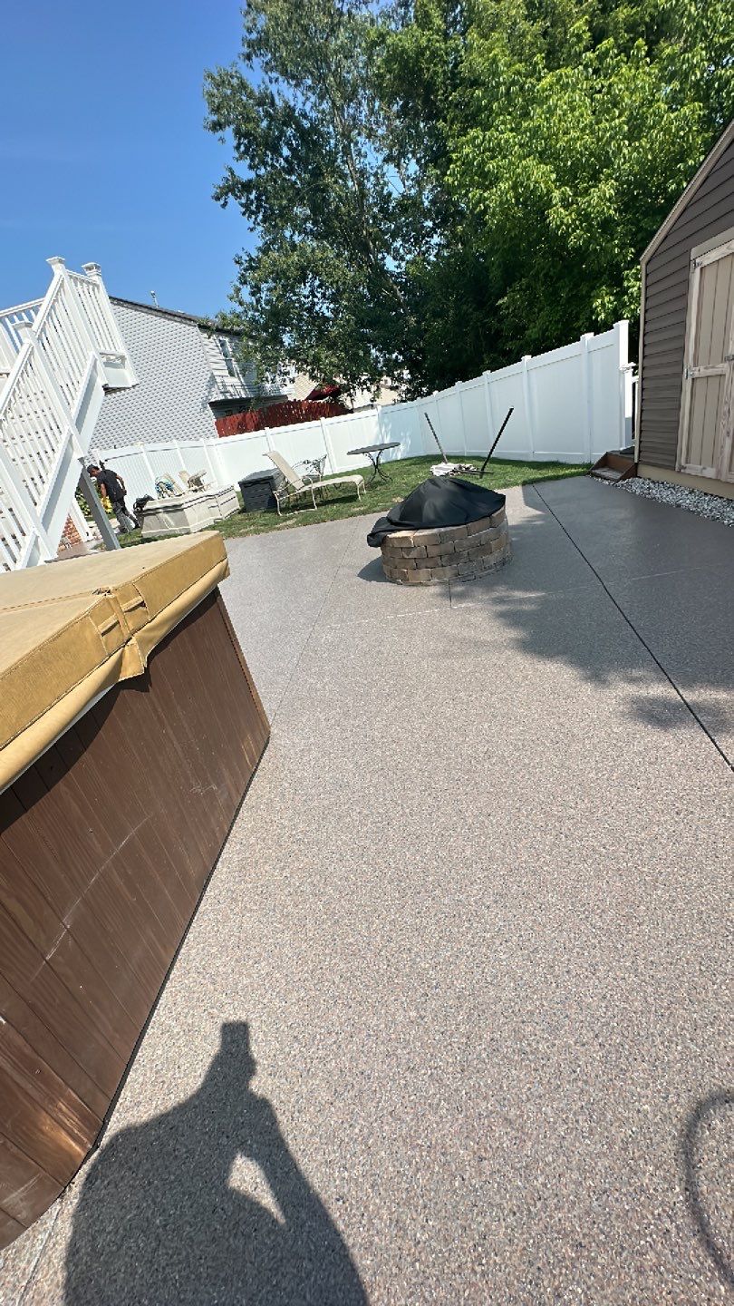 Large Patio Project in Imperial by Floors in a Day, Inc