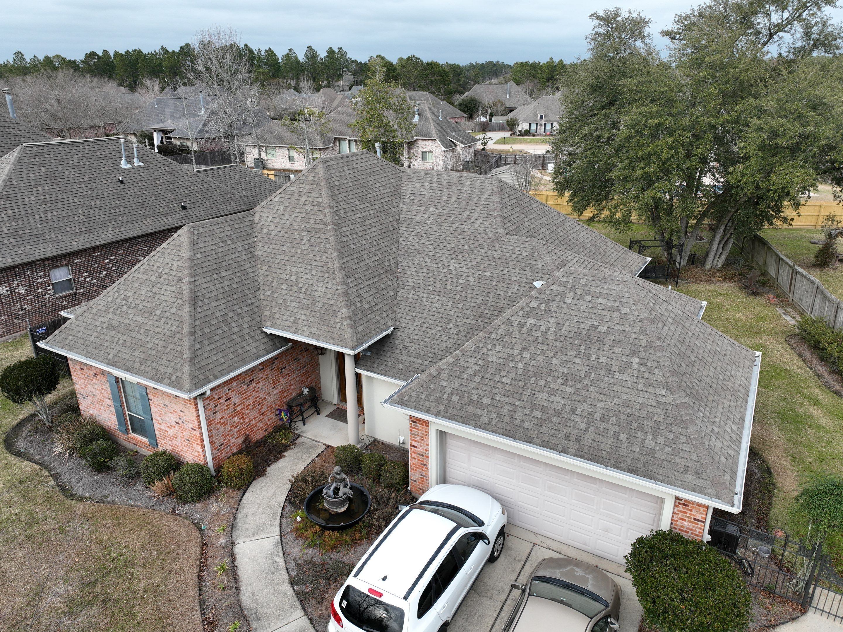 IBHS Fortified Residential Roofing Installation using GAF Timberline HDZ Slate Algae Resistant Laminated High Definition Shingles by Bergens Roofing