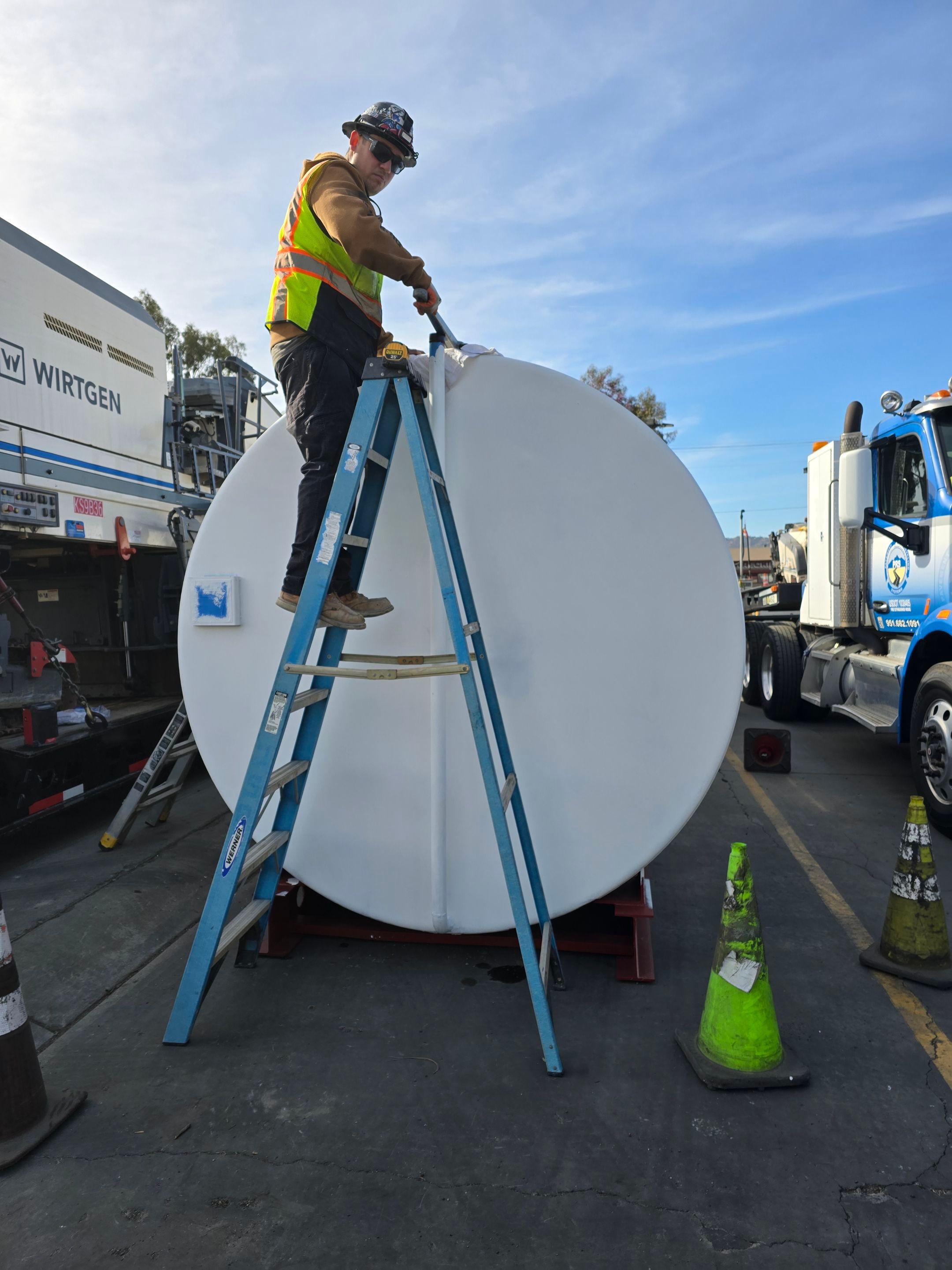 Outdoor Water Tank Installation & Piping Setup by Us Plumbing 