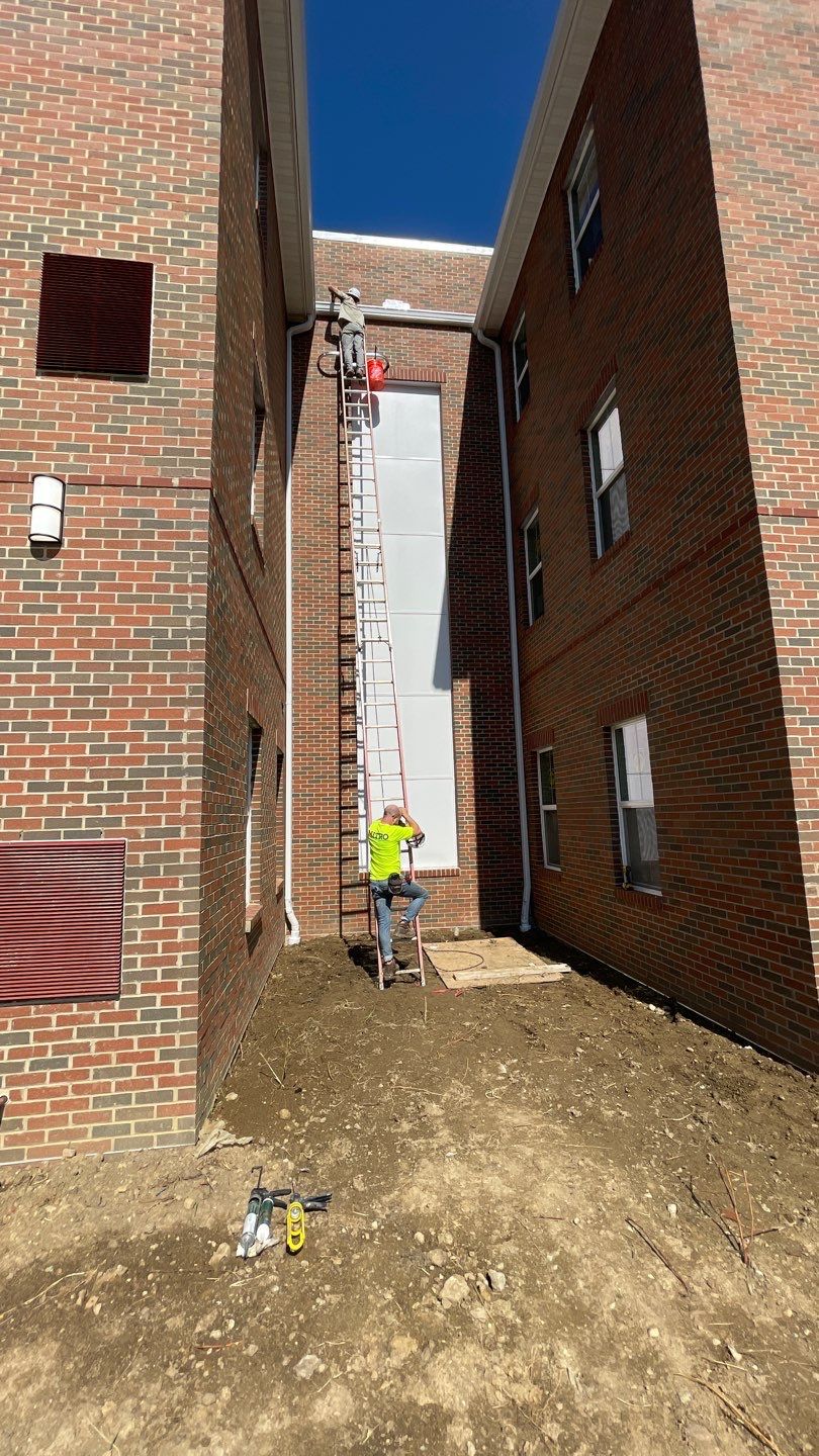 Commercial Roofing Installation using Owens Corning Duration Estate Gray by Nitro Roofing and Construction