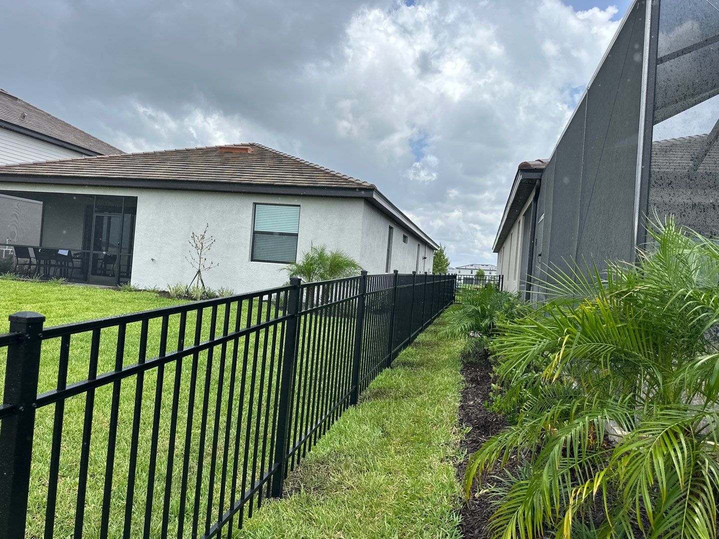Aluminum Fence Installation using 3 Rail Aluminum Fence by Asap fence and gates, LLC