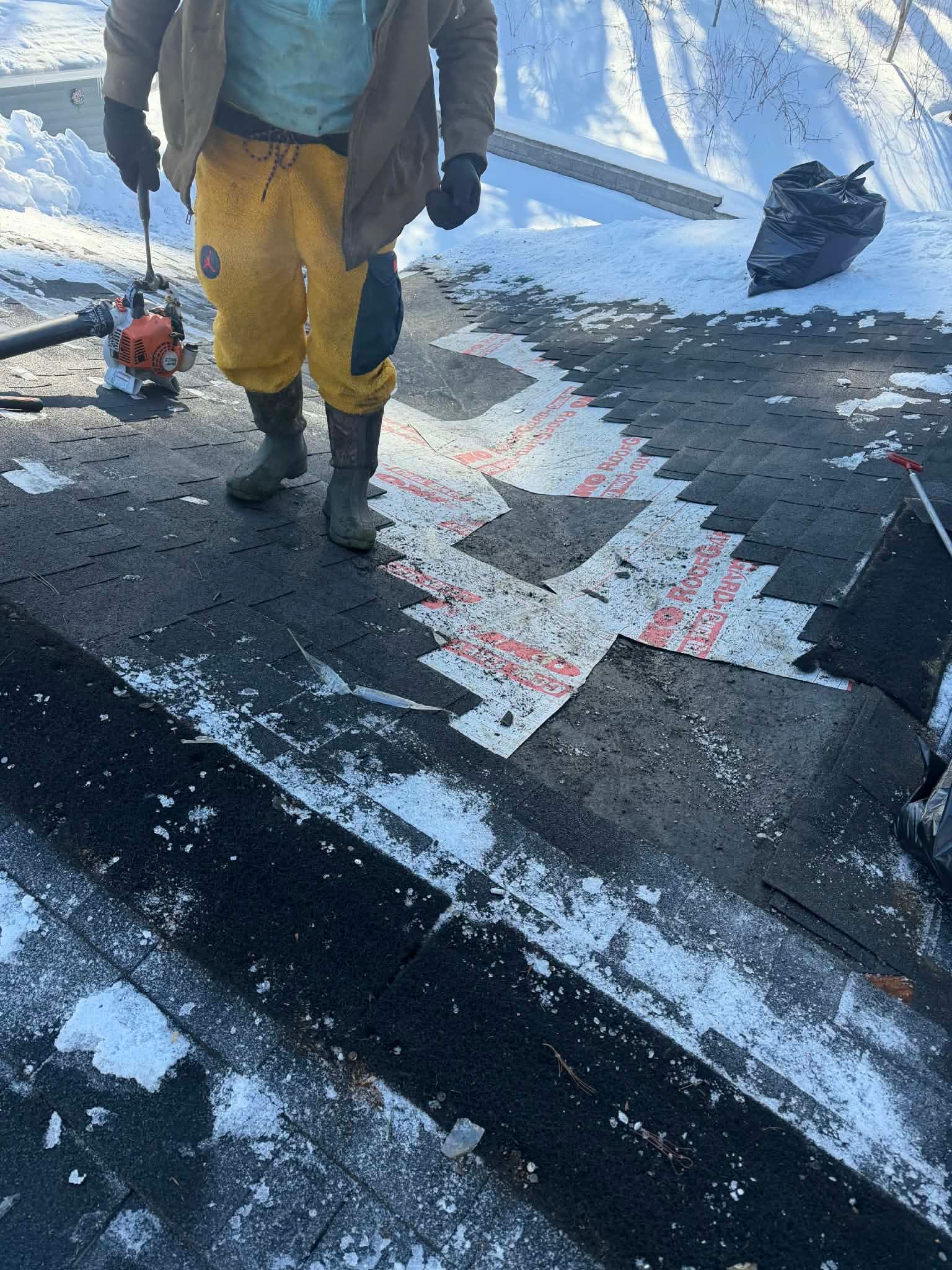 Ridge Cap Replacement & Black Metal Valley Installation in Chelmsford, MA by Mighty Dog Roofing of Greater Middlesex County