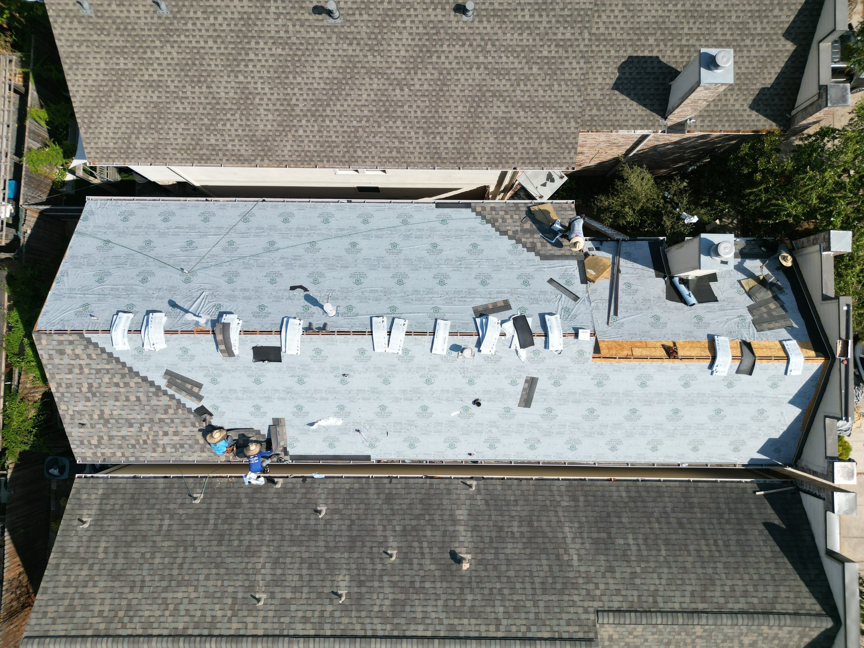 Residential Roofing Installation near Downtown by Core Four Roofing