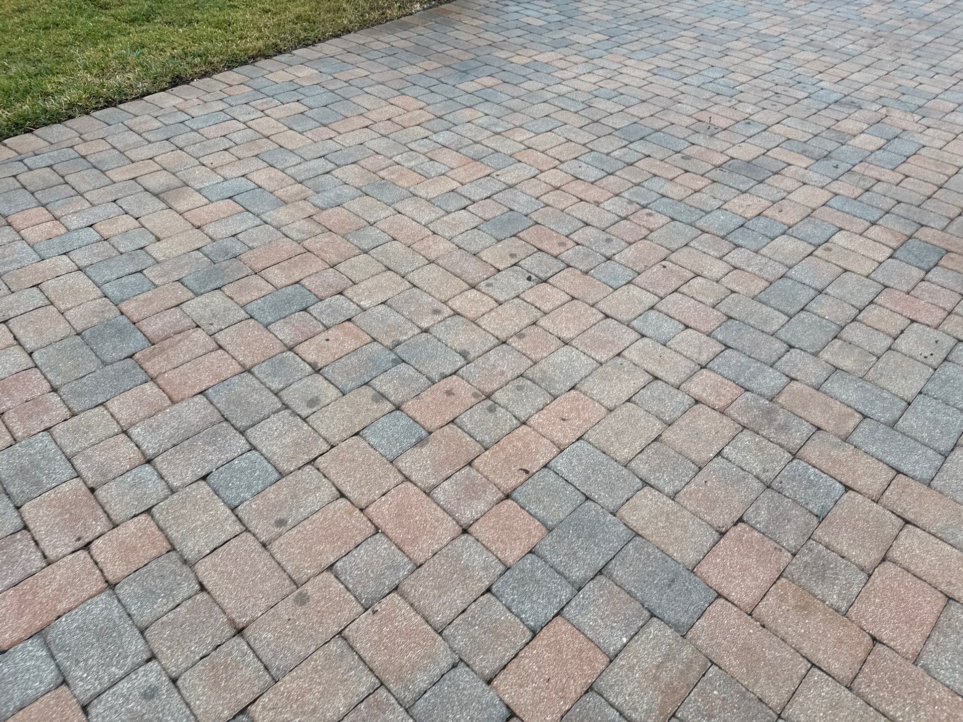 Oil & Tar Removal from Paver Driveway & Entryway by Sunshine AquaWash