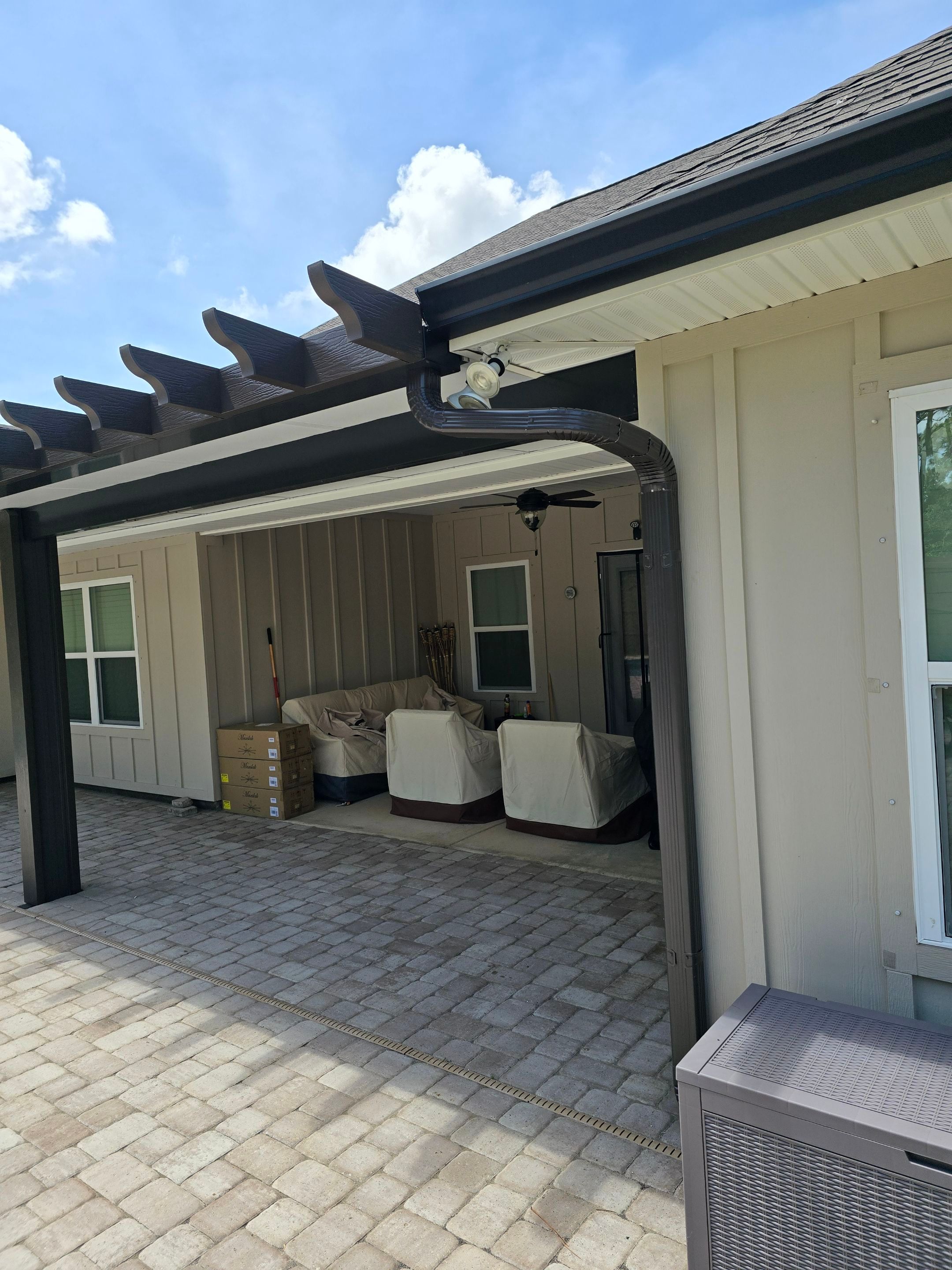 Patio Cover using Colorbeam by Titan Sunrooms