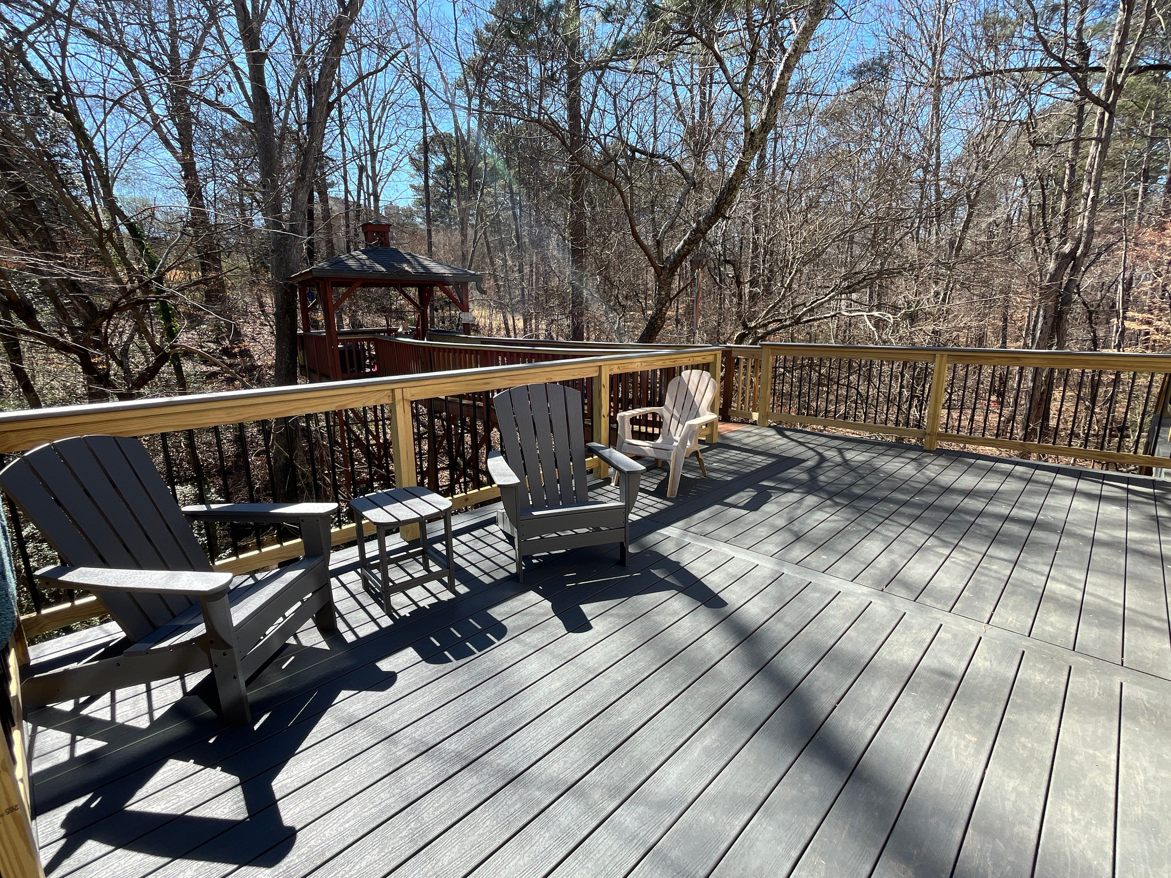 Trex Deck Build with Hybrid Railing in Lilburn, GA by Nelson Exteriors 
