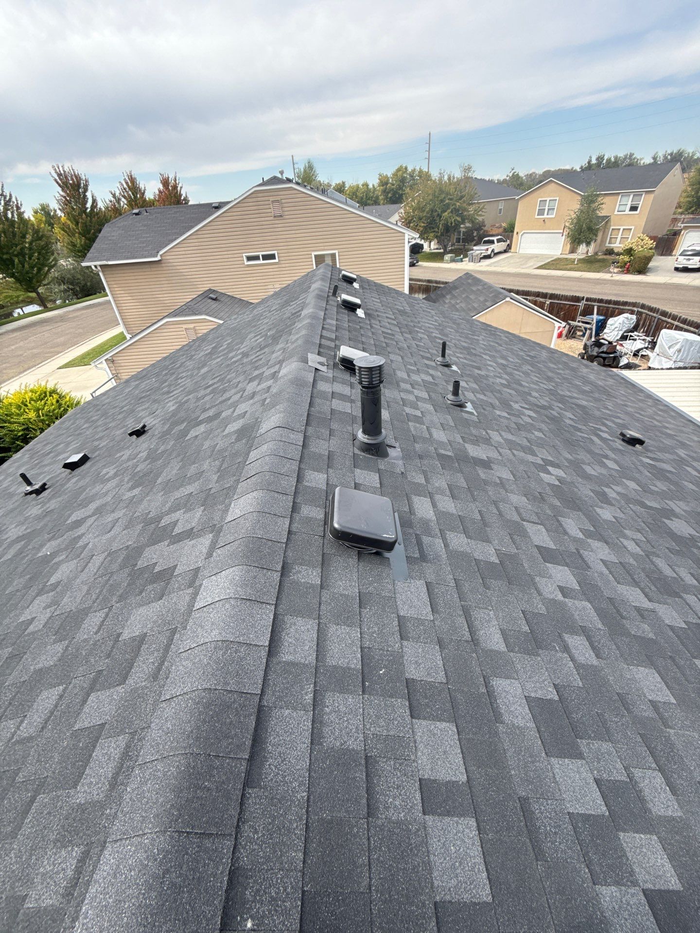 Middleton Residential Roof Replacement With Gray Architectural Asphalt Shingles by Olive Roofing