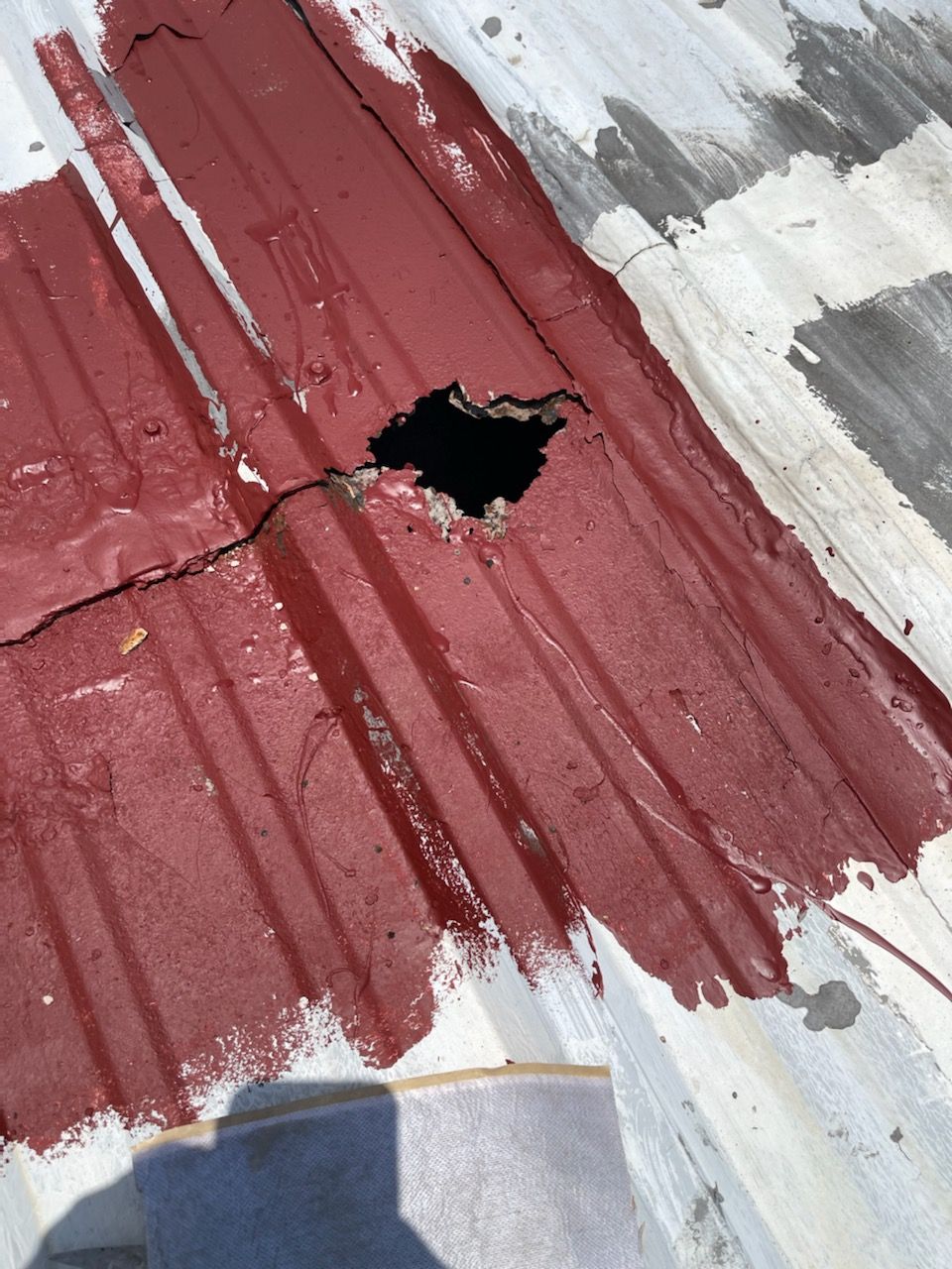 Commercial Roofing Installation using GAF 10 Year Acrylic System by Lighthouse Roofing