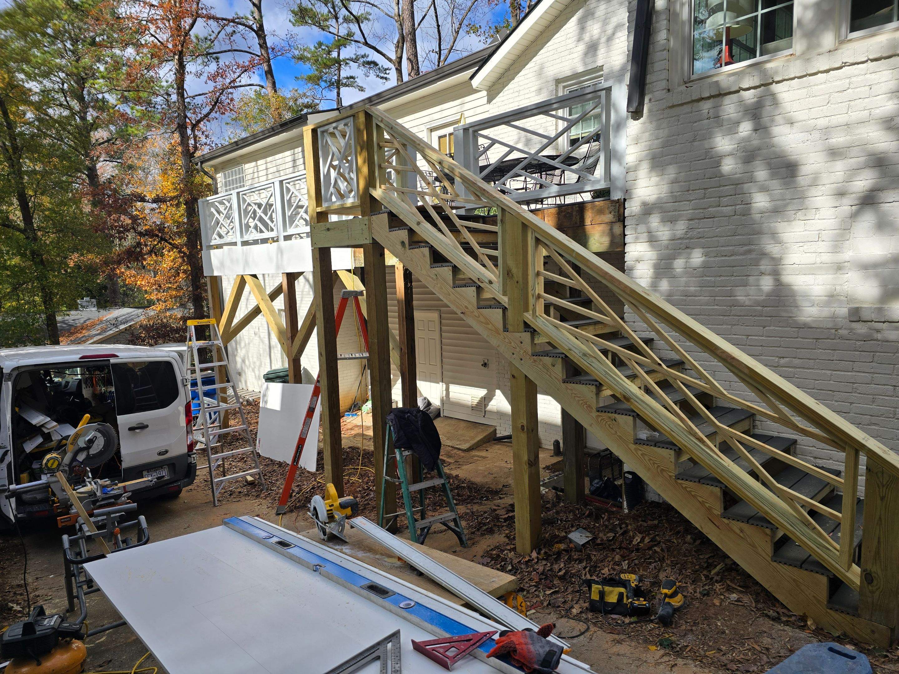 Custom Railings, Deck Support Installation, and Professional Deck Painting by Billy Weatherspoon Contractor