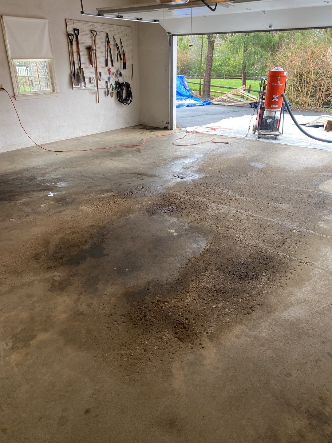 Large Patio + Garage Project in Pittsburgh by Floors in a Day, Inc