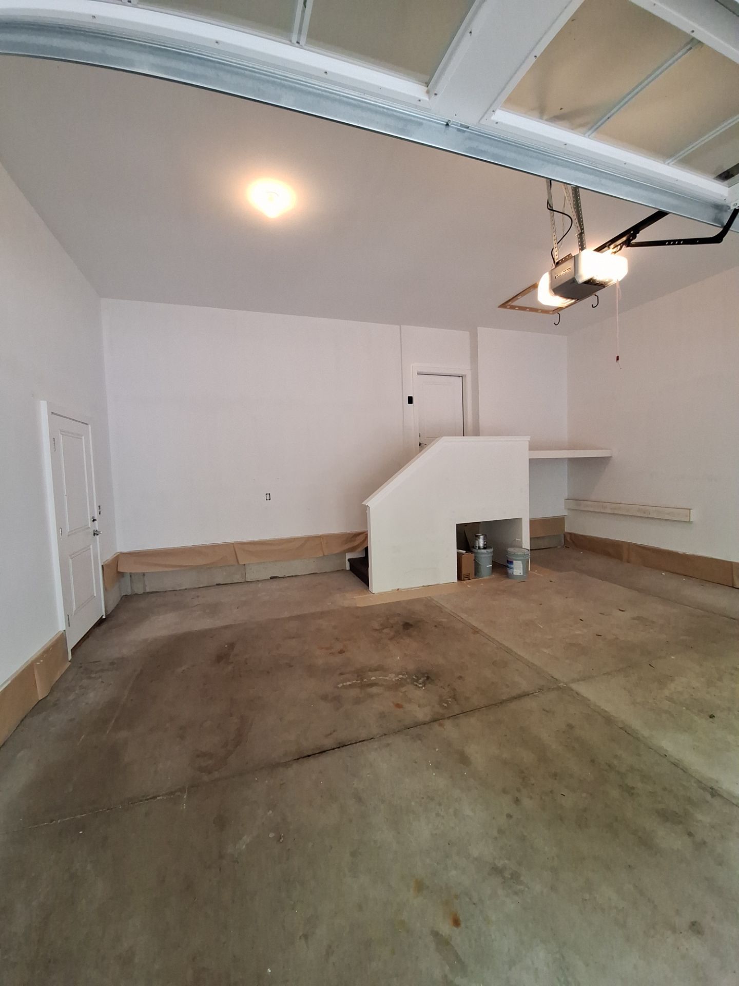 Garage Transformation in West Michigan | Full Interior Repaint & Epoxy Flake Floor in Tidal Wave Blend by Gordon Painting