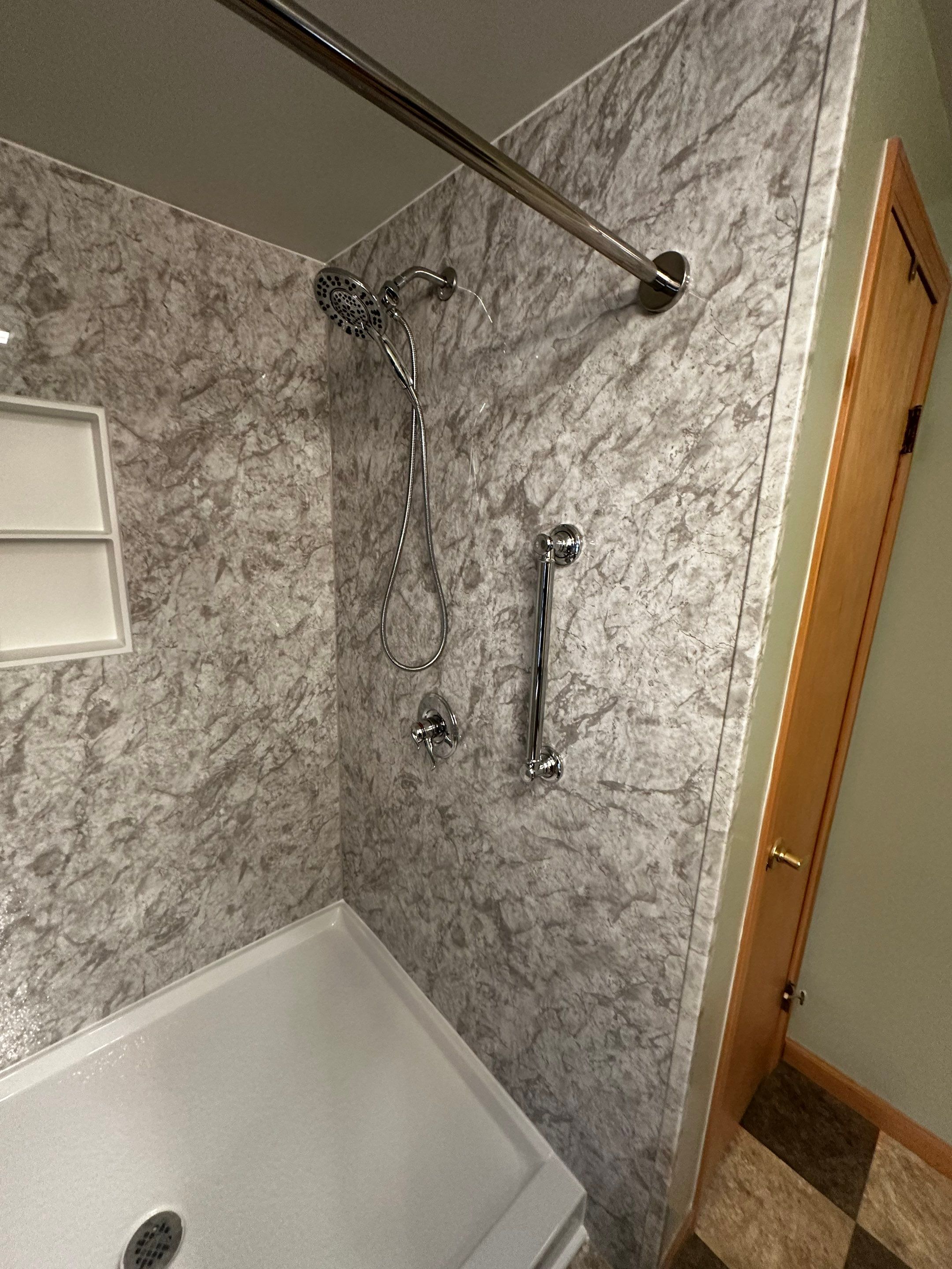 Tub to Walk-In Shower Installation in East Chatham, NY  by Yankee Home Improvement