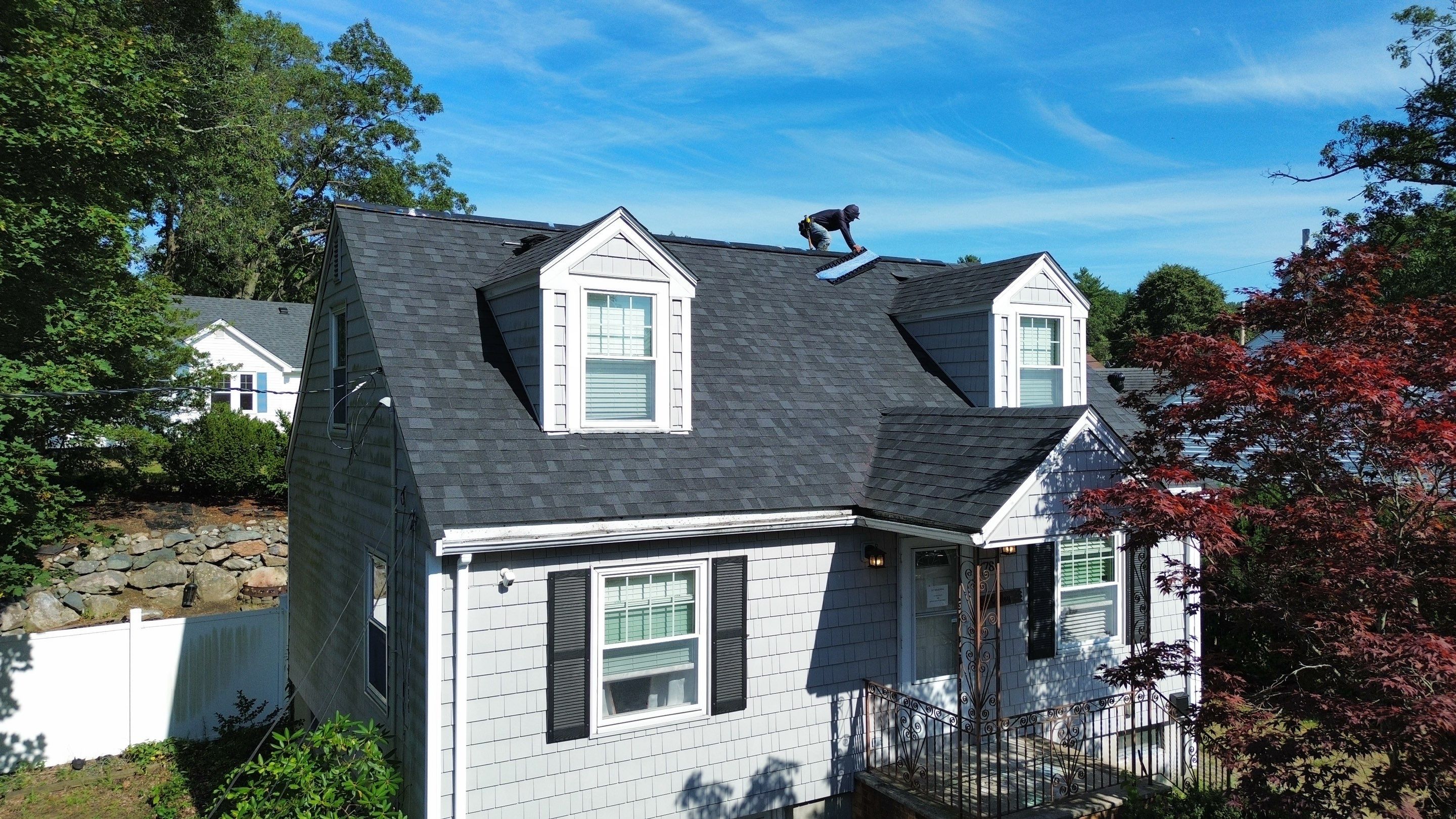 Full Roof Replacement with Platinum Warranty in Woburn, MA by Mighty Dog Roofing of Greater Middlesex County