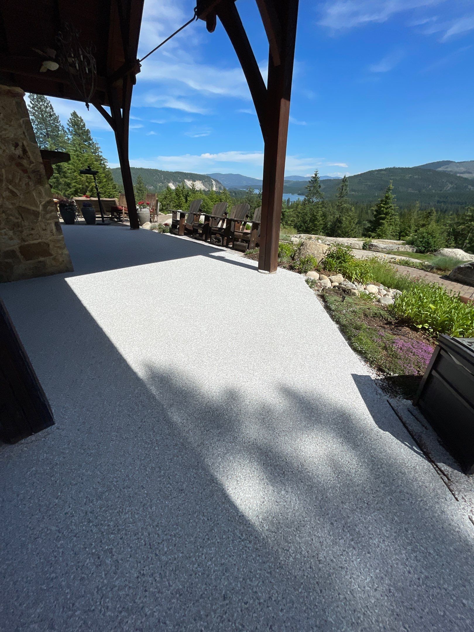Patio Transformation using Mt Everest by Croc Coatings, LLC