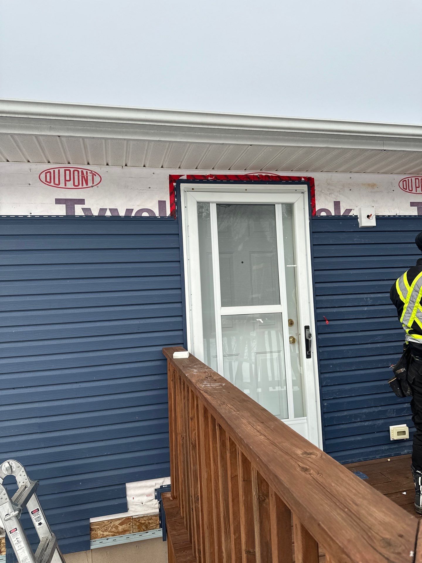 Siding Installation using Kaycan - Nordic Blue - Da Vinci Collection by Artisan Roofing & Home Improvements Inc.
