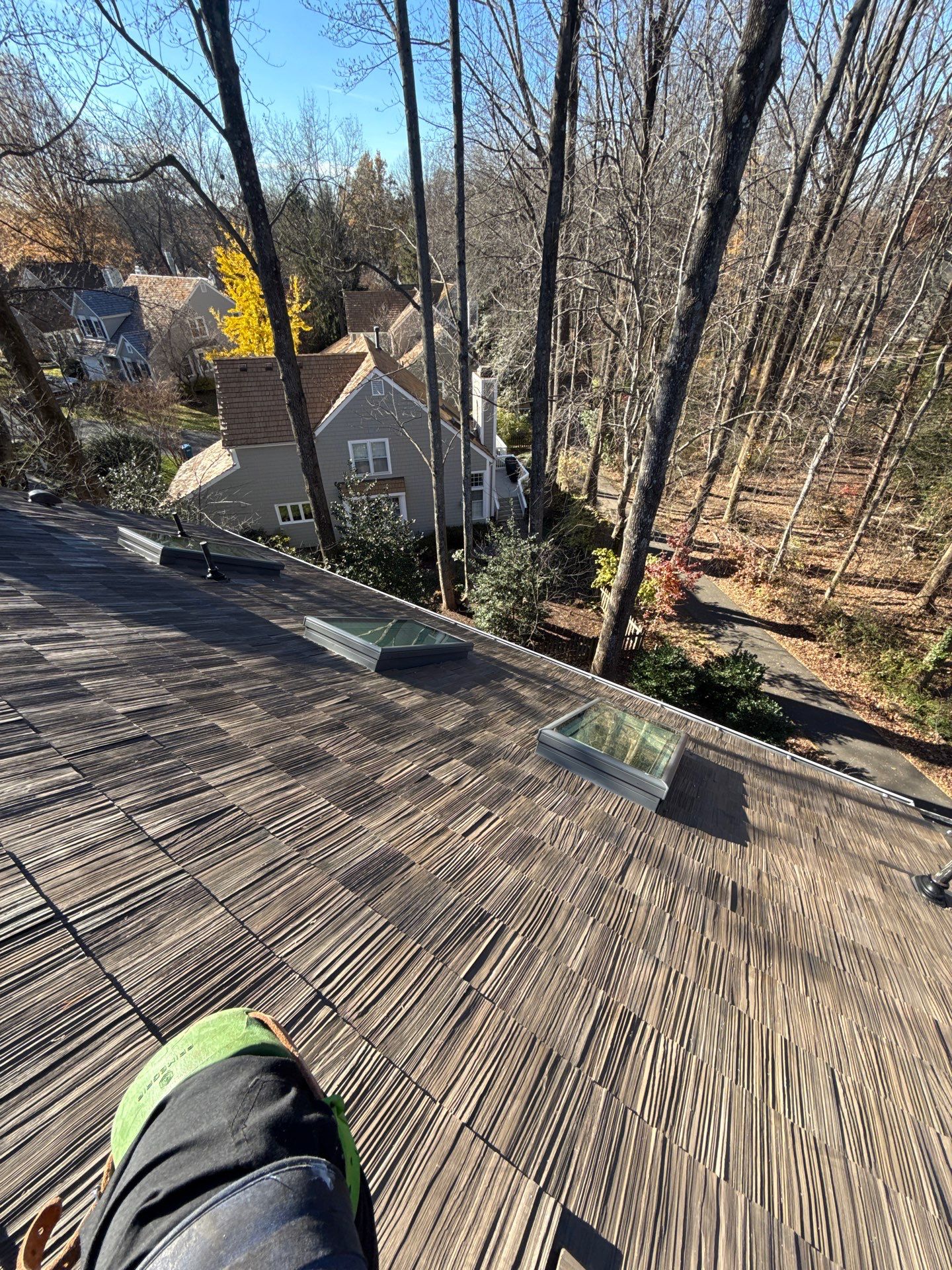 Reston :  Residential Roof Replacement with Brava Synthetic Cedar Shake Class C Natural  by RM Banning, Inc.