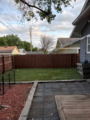 New sod installation and Bathroom drain repair