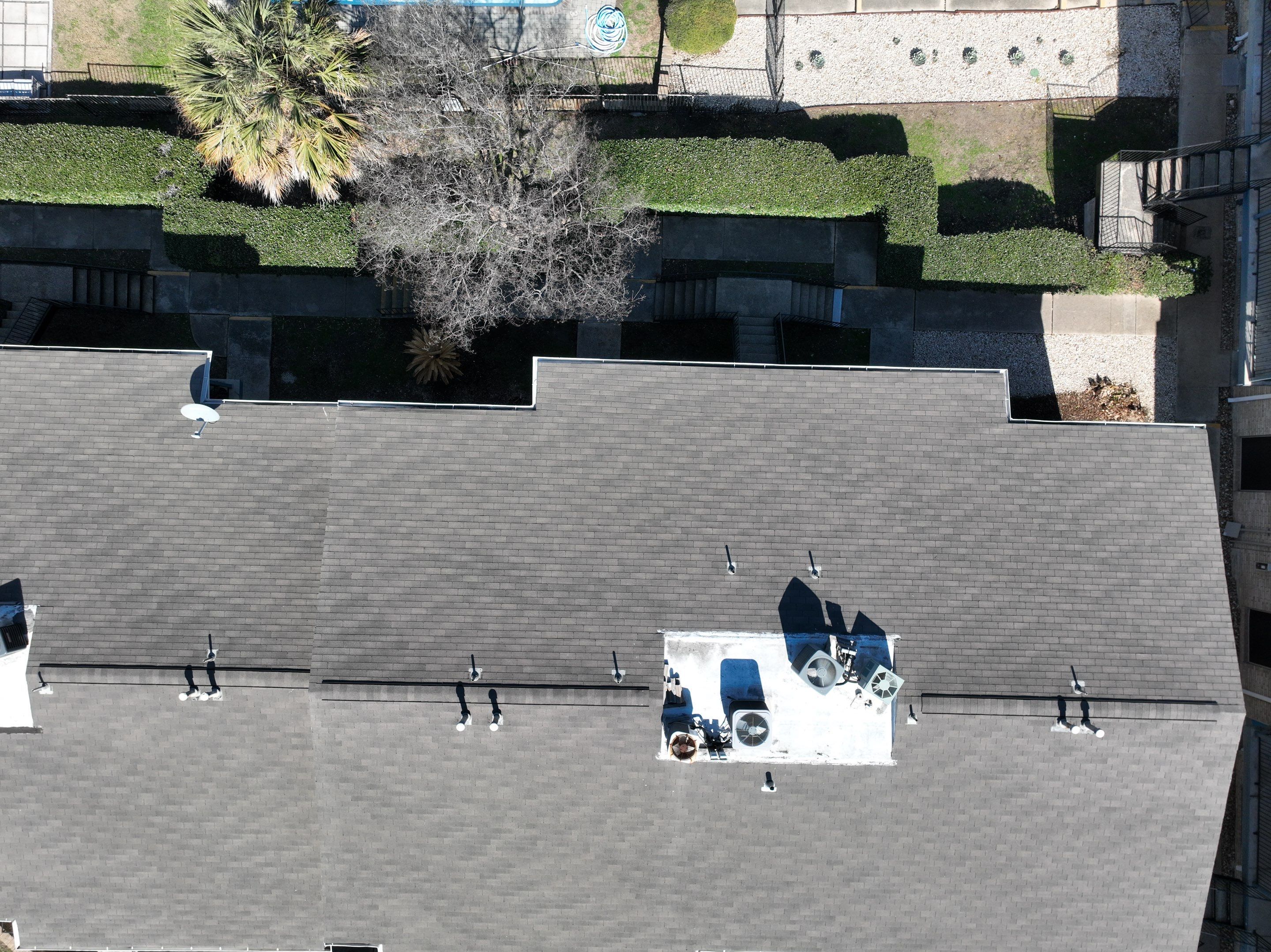 Commercial Roof Inspection using Drone Inspection by Premier Roofing and Contracting