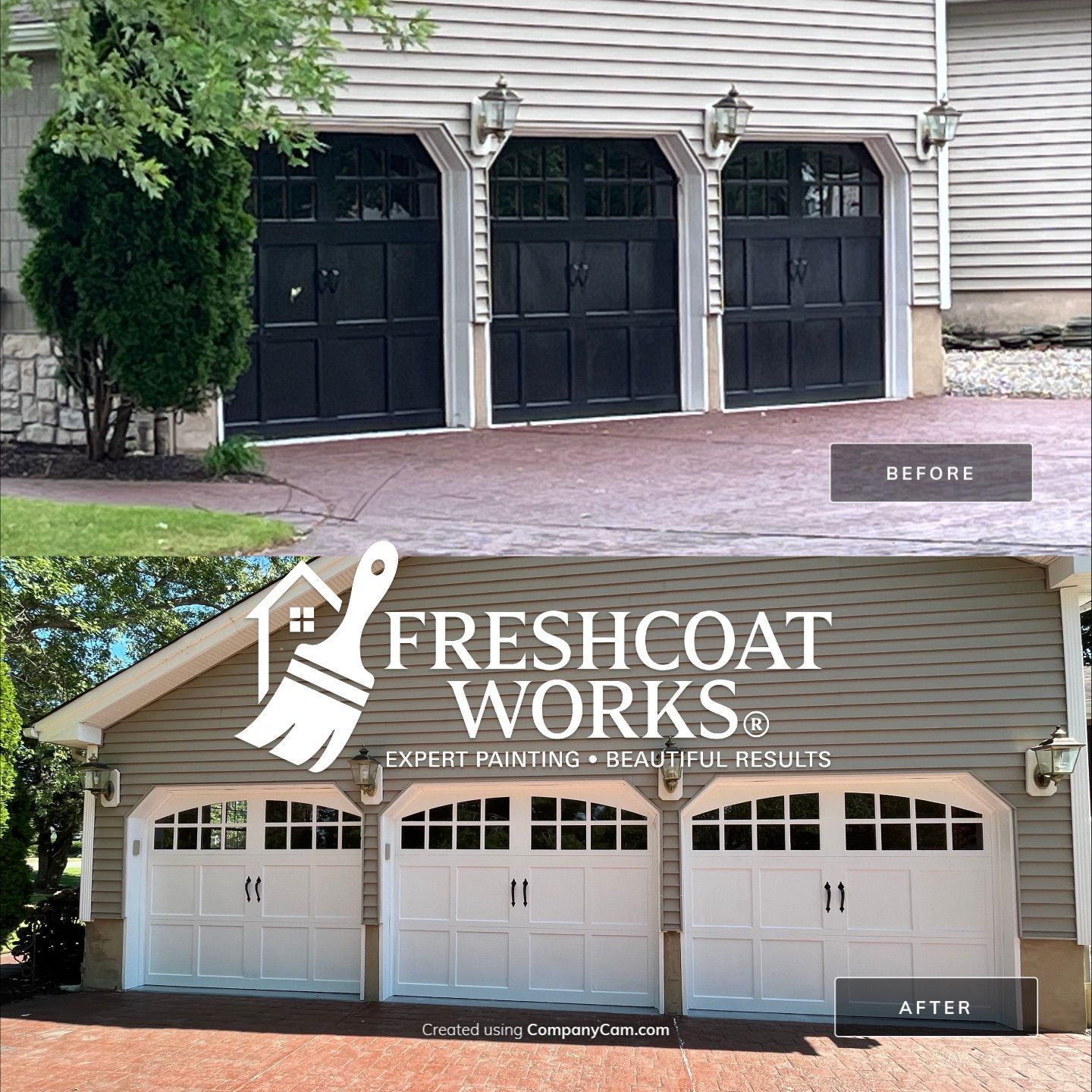 Garage Doors Restoration - Marmora by Fresh Coat Works LLC