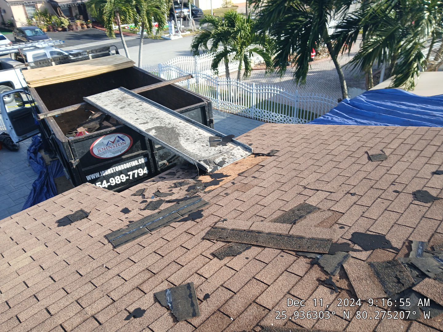 RESIDENTAL METAL REROOF 24 GUAGE DOVE GRAY 1-1/2" MECHANICAL SEAM METAL POLYGLASS POLYSTICK XFR by Earl W. Johnston Roofing 