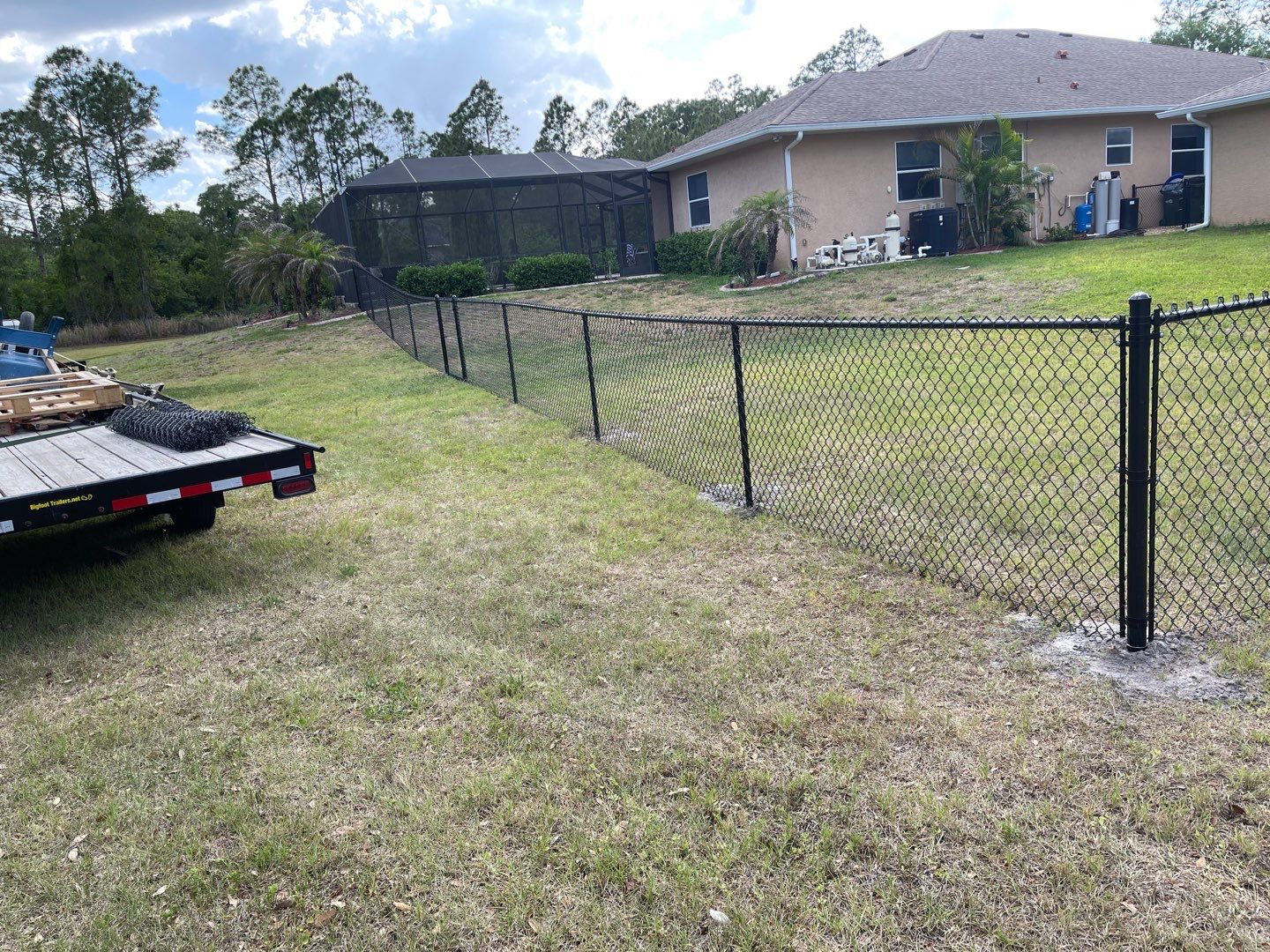 North Port, FL 4ft. Tall Black Chain-link Fence by Asap fence and gates, LLC