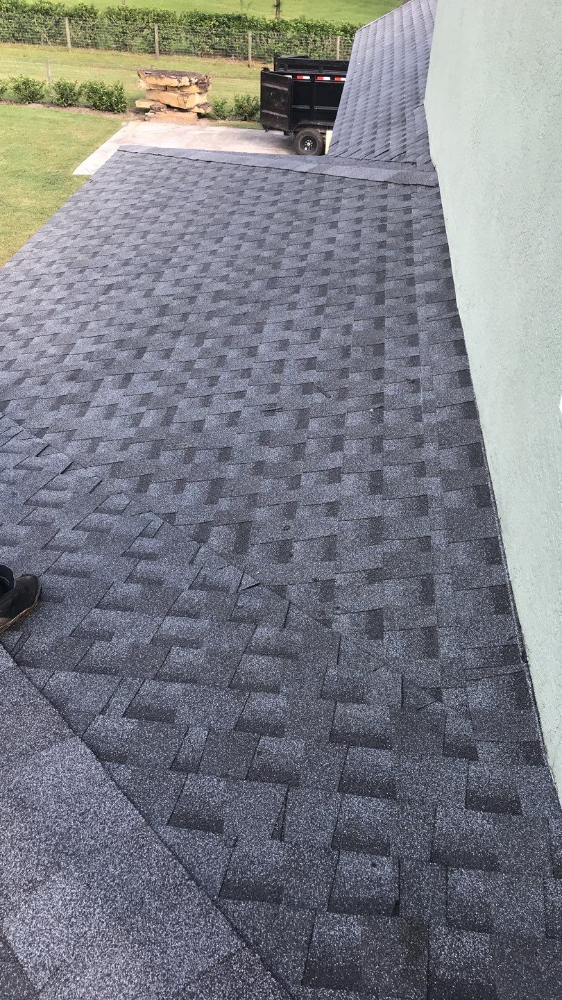Residential Roofing Installation using GAF HDZ Shingles by Protek Roofing Heating Air & Solar