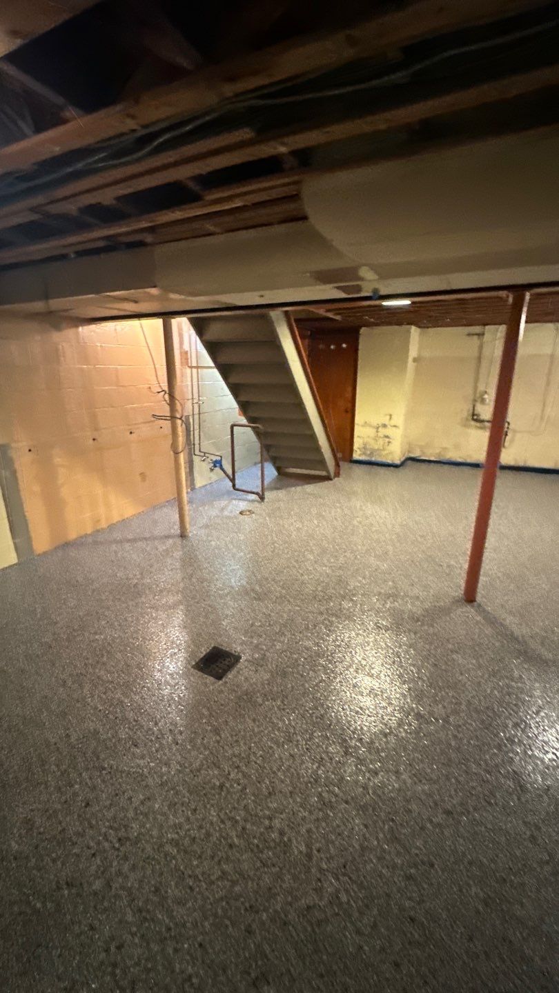 Basement + Garage Project in Pittsburgh by Floors in a Day, Inc