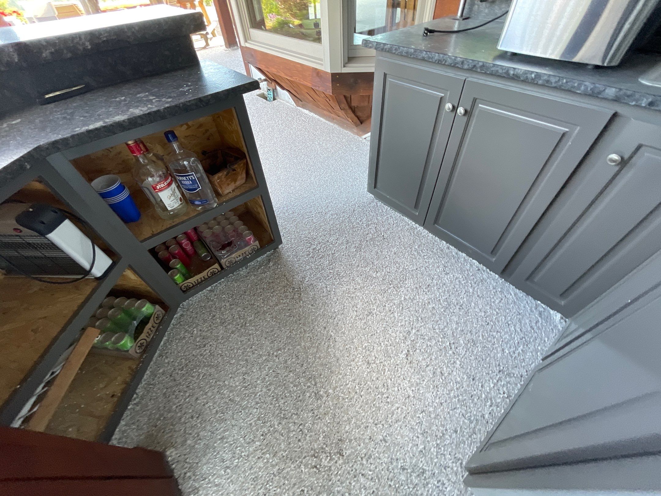 Patio Transformation using Mt Everest by Croc Coatings, LLC