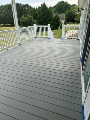 Coated Deck using AcryFin