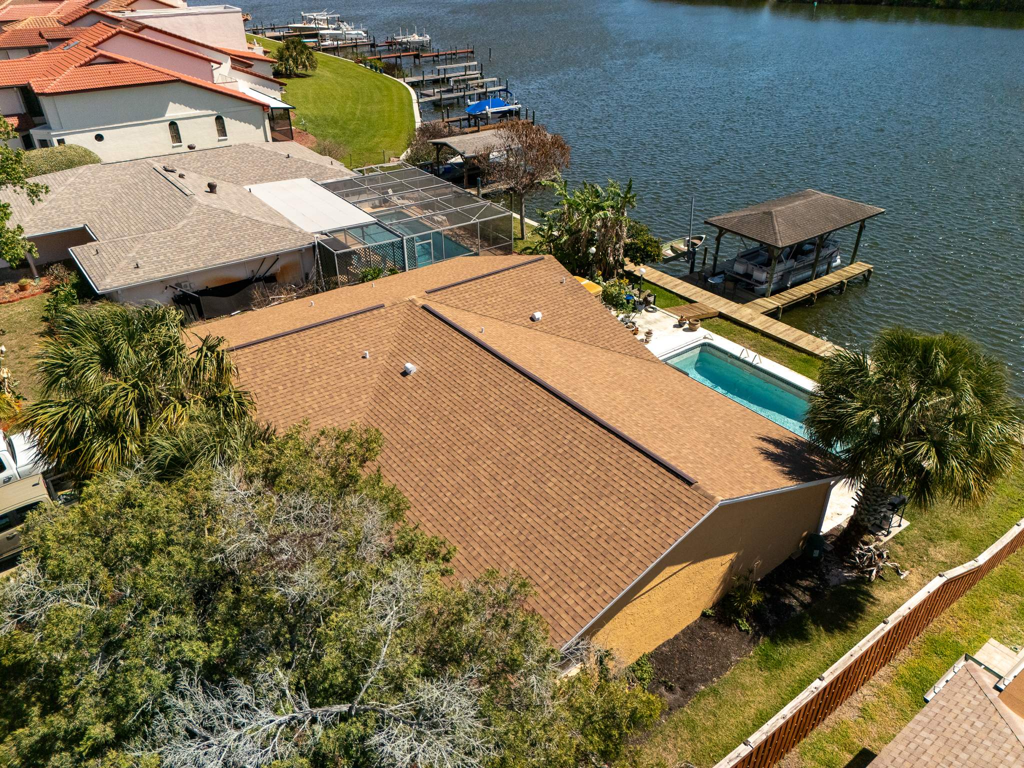 Merritt Island Architectural Asphalt Shingle Roof Replacement and Deck Repair by Wiedmann Construction & Roofing