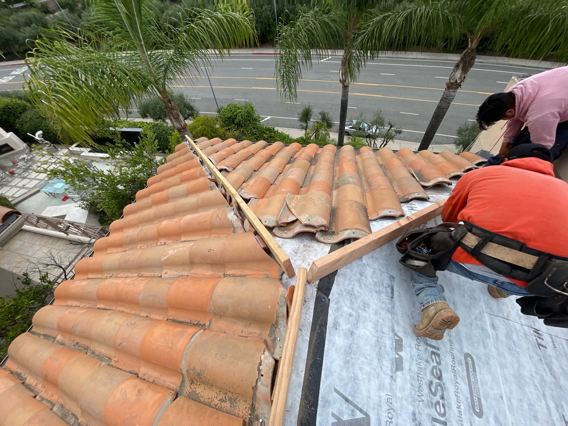Tile Reset Project- Los Angeles CA 90049 by Epic Roof Replacement