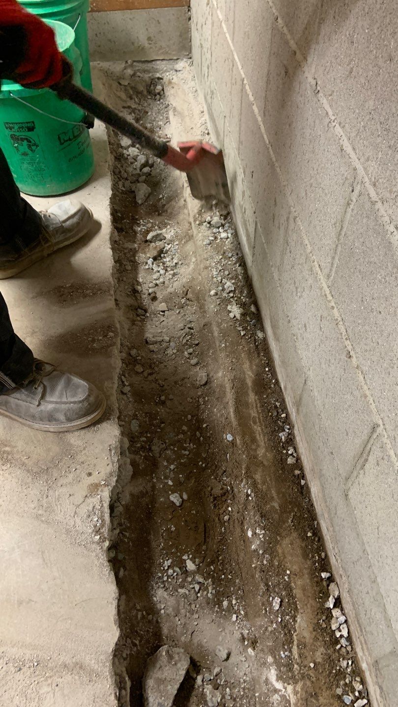 Drain tile in Brooklyn Center by Waterproofing Northeast