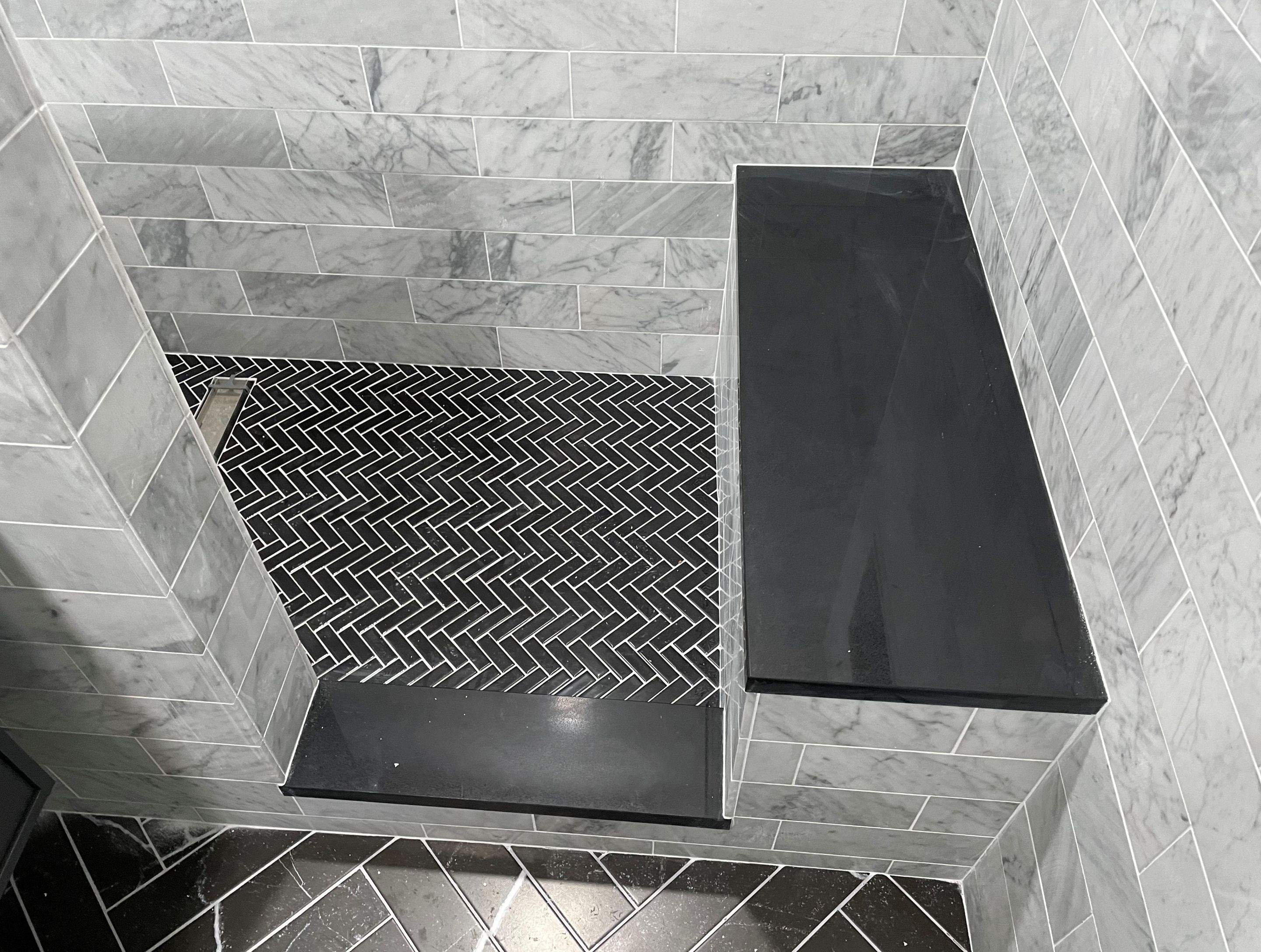 Bathroom Remodel using Tile by Home Concepts Construction