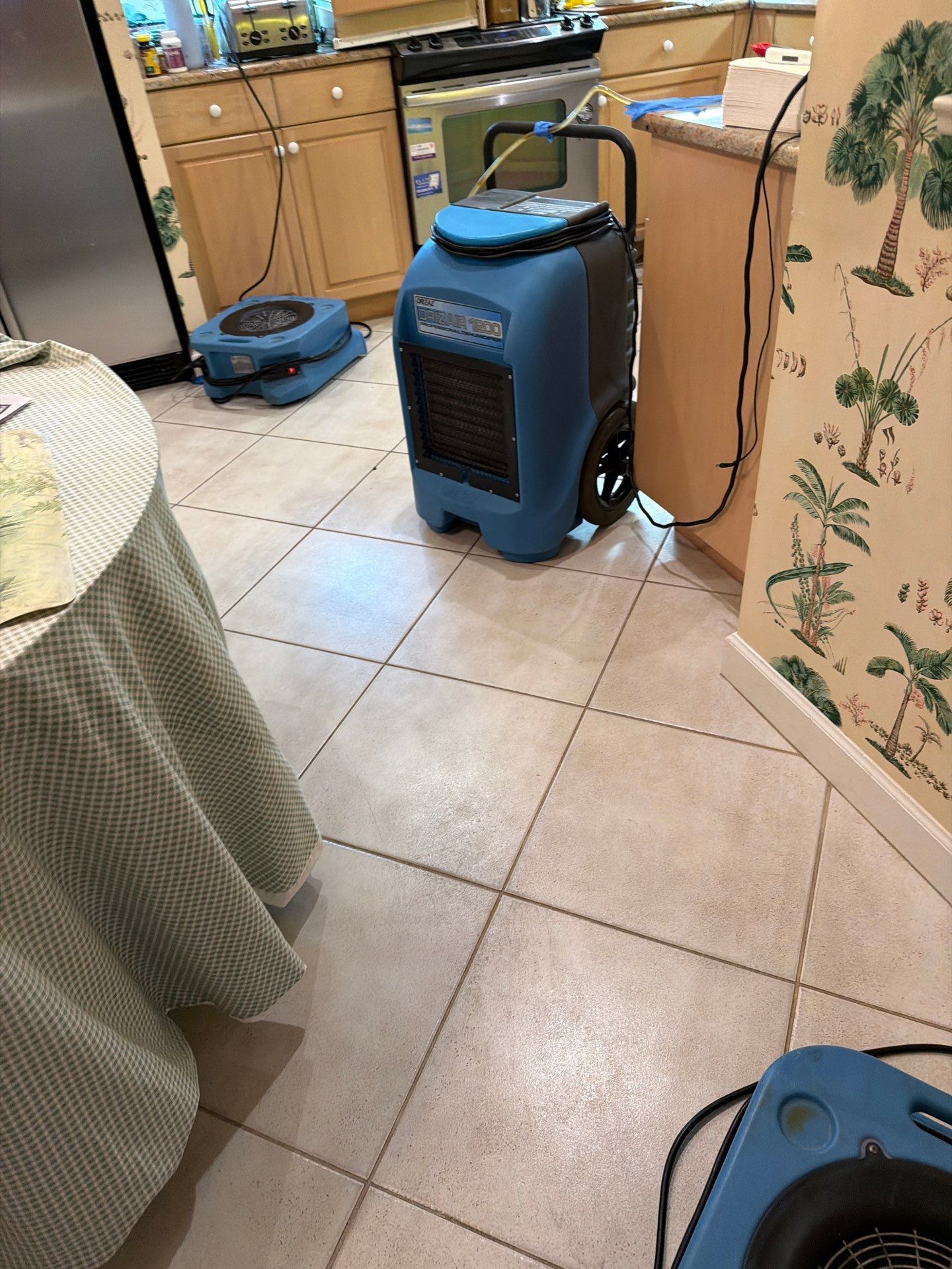 Water Damage Mitigation and Structural Drying in Stuart Kitchen by SuperClean