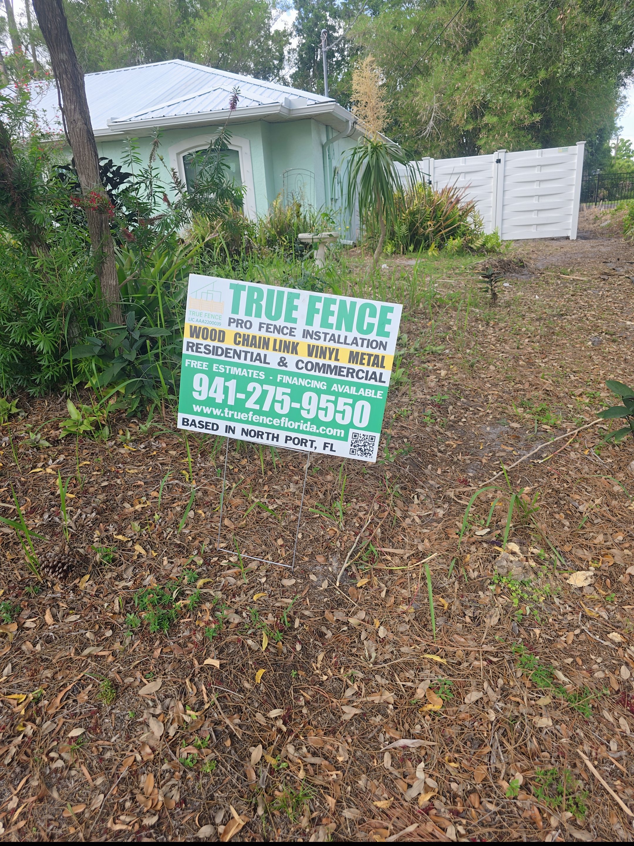 Horizontal Basketweave Fence in North Port by True Fence LLC