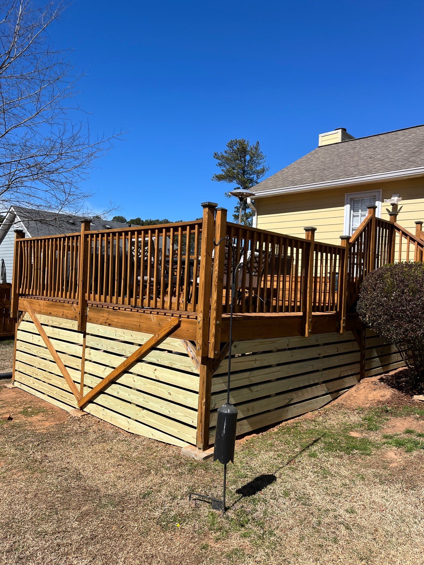 Acworth, GA James Hardie Board and Batten Siding Installation, Porch Renovation, Exterior Painting, and Window Replacement by Nelson Exteriors