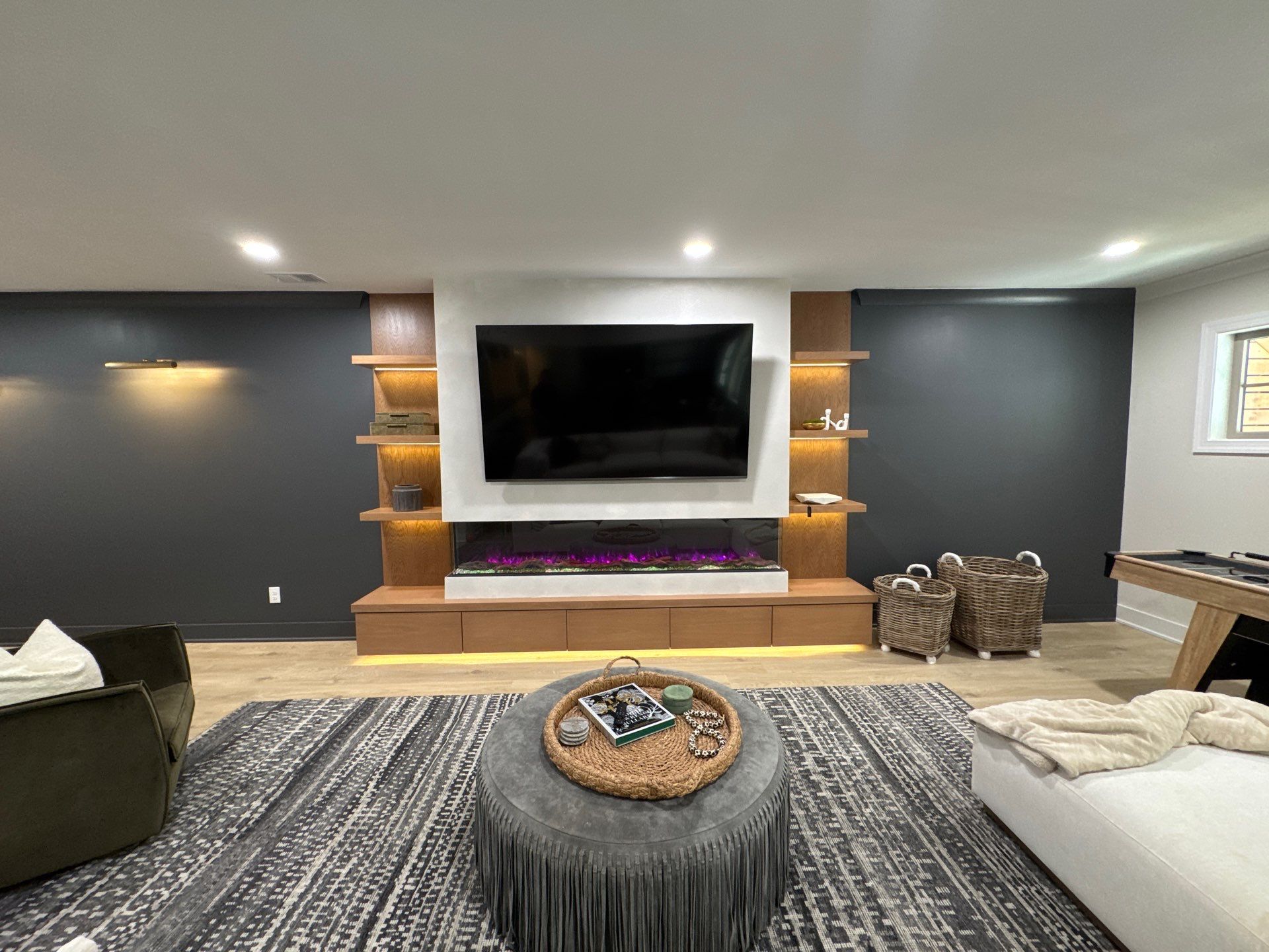 Modern Marietta Interior Renovation with Custom Built-ins and Wine Cellar by Swift Home Renovations