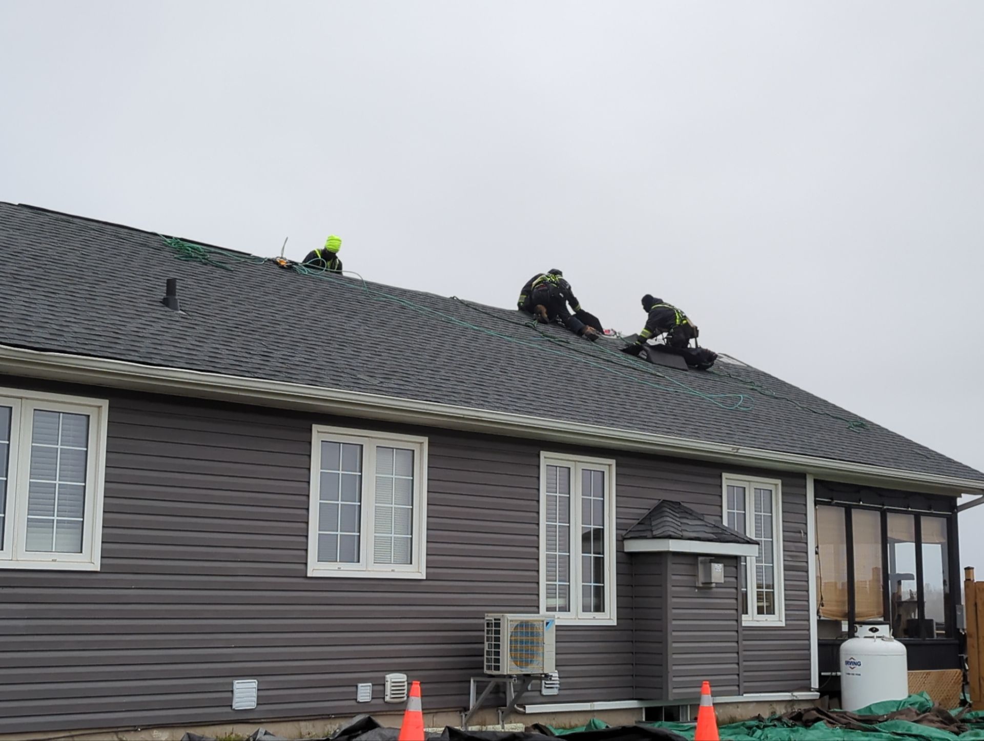 Residential Roofing Installation using GAF Timberline HDZ Shingles by Artisan Roofing & Home Improvements Inc.