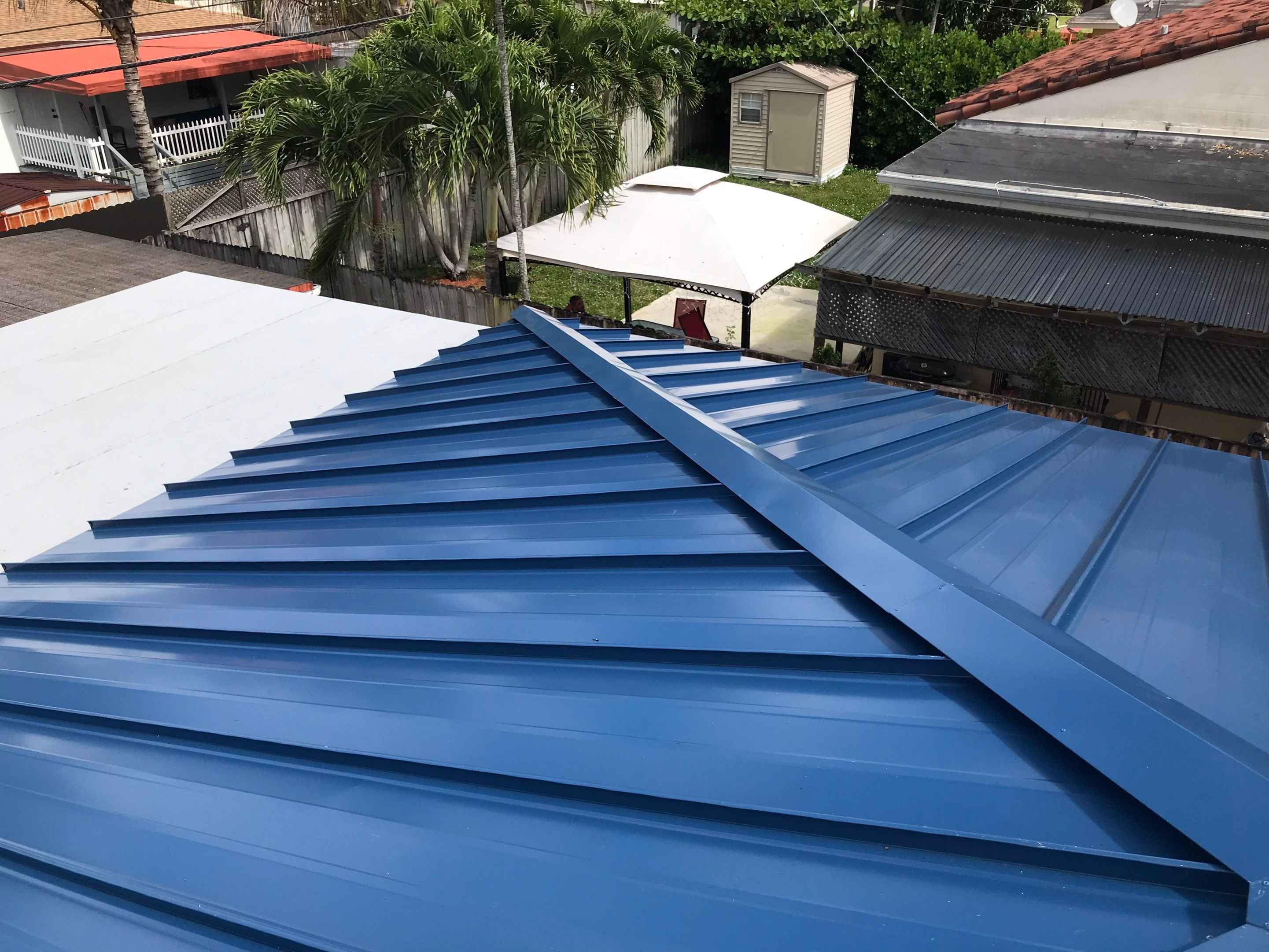 Metal Roof - Galvalume Regal Blue by Istueta Roofing