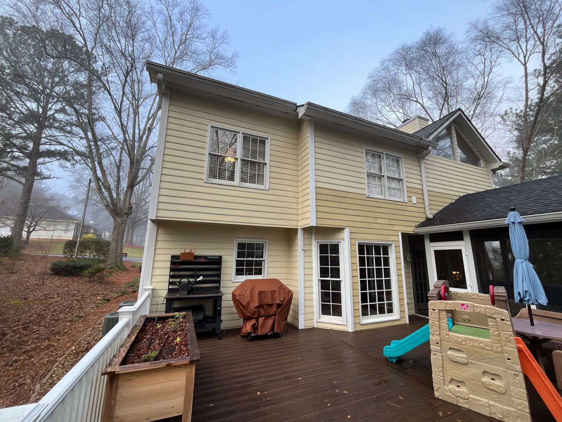 Partial Siding Installation using James Hardie HZ10 Lap Siding in Roswell, GA by Nelson Exteriors 